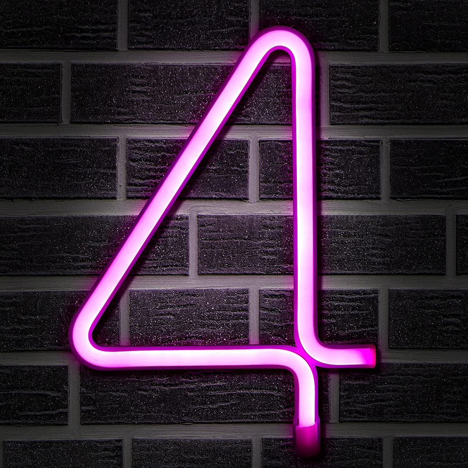 Neon styled LED Lights for House Numbers