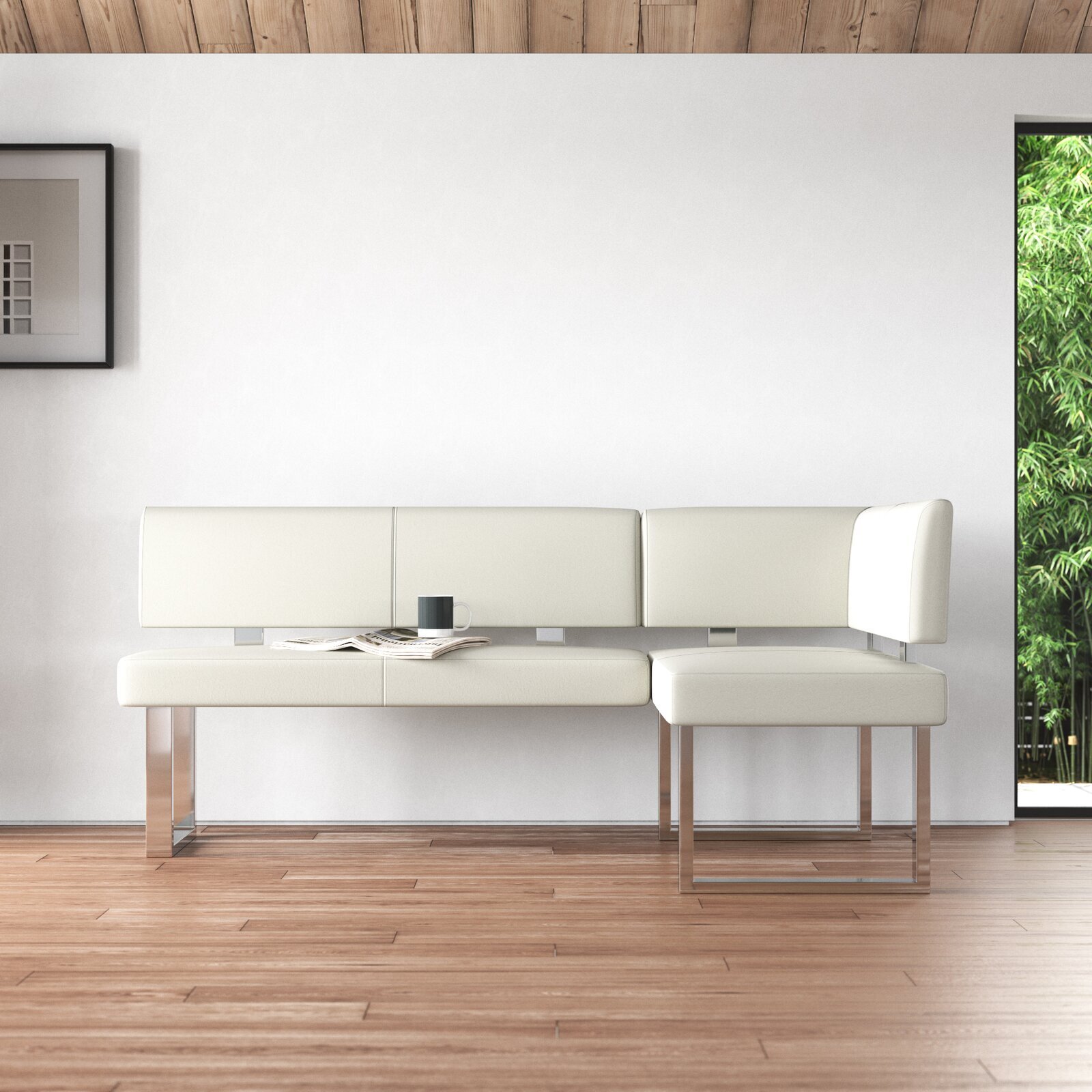Nook styled Leather Dining Bench