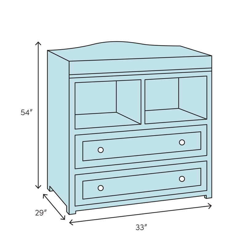 white christmas dresses Wood nursery dresser 3 drawers, oak main image 1