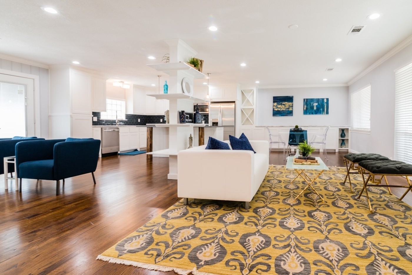 Open concept living area