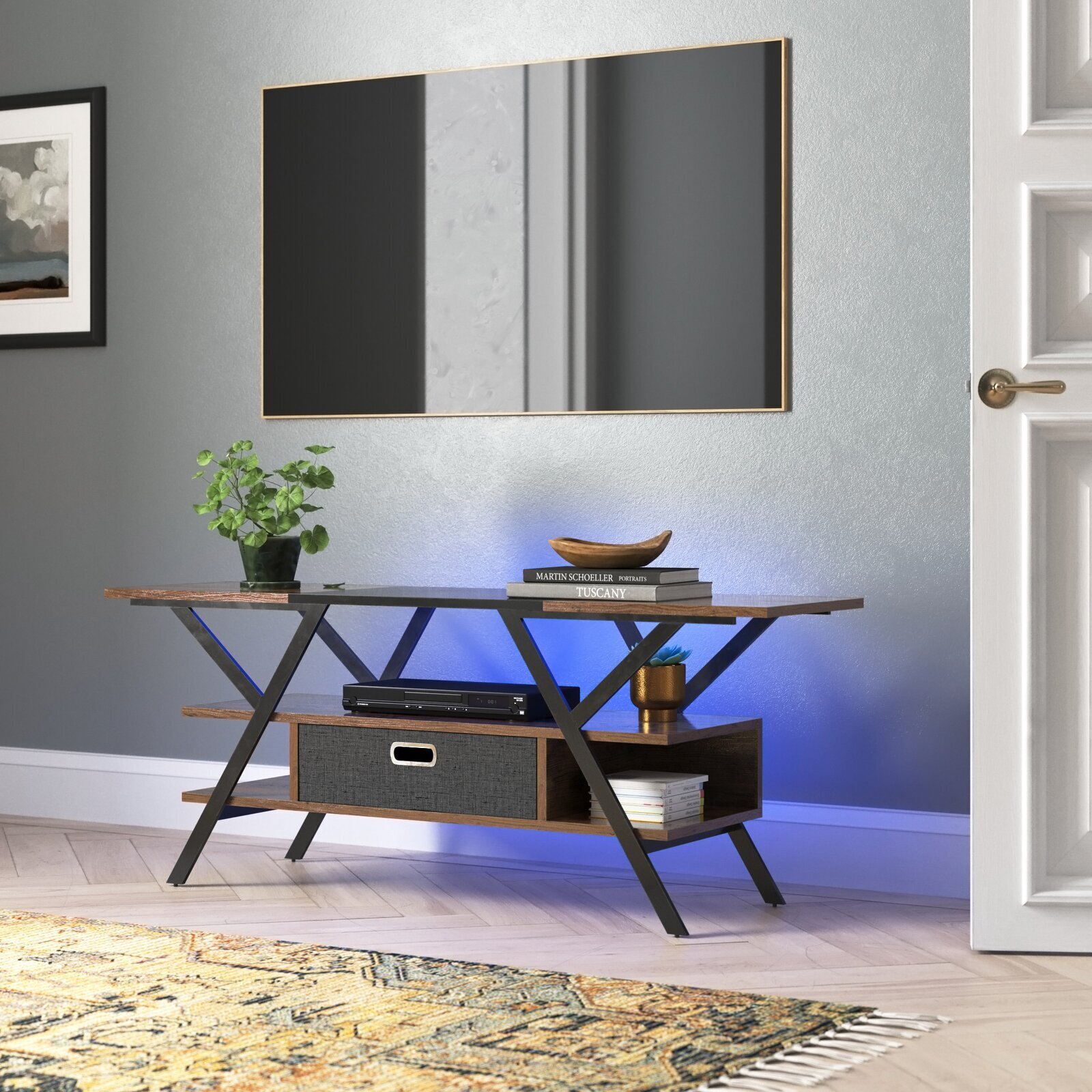 Open Concept Unique TV Stand 