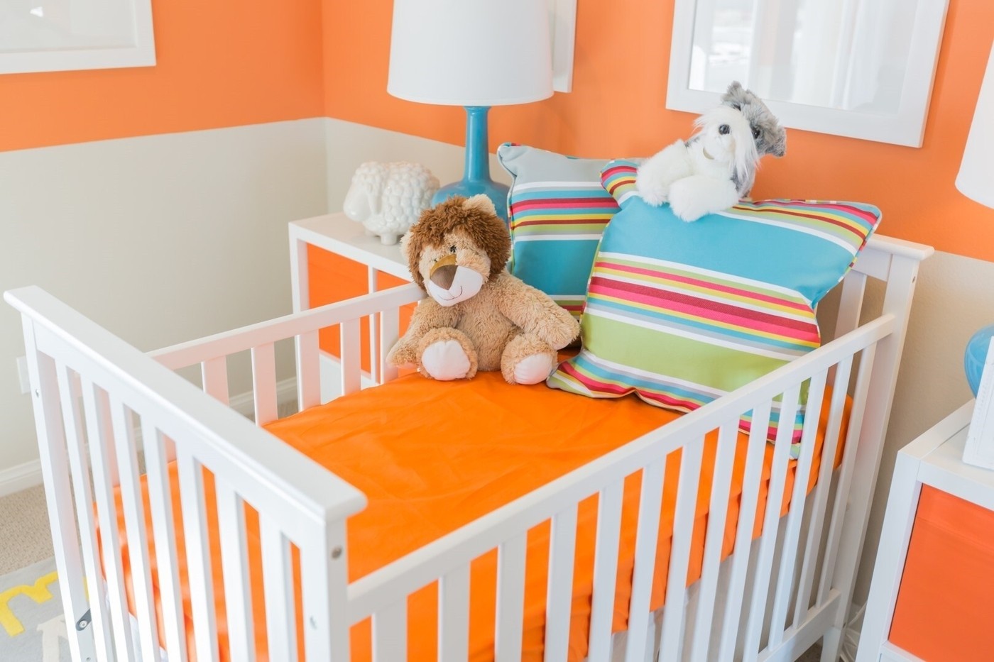 Orange Baby Room