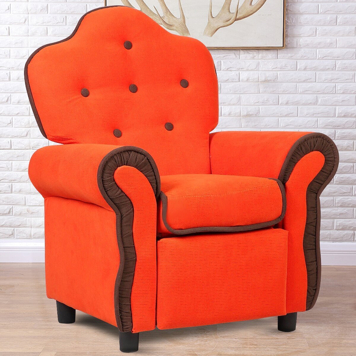 Orange Kids Recliner