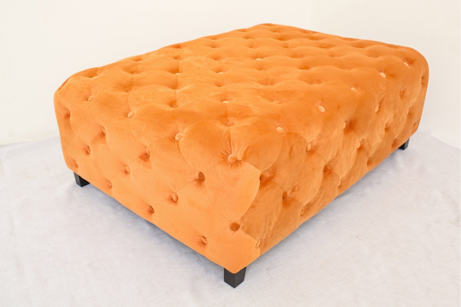 Orange Tufted Coffee Table