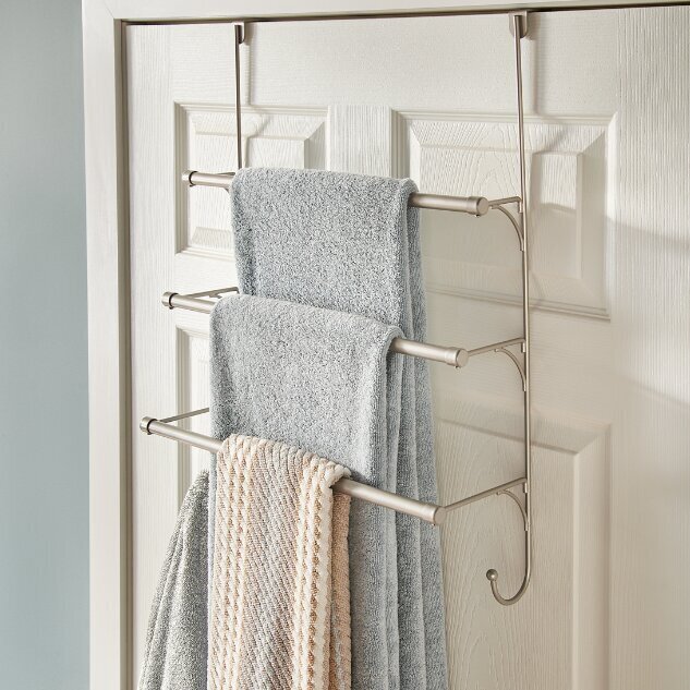 Over The Door Brass Towel Rack