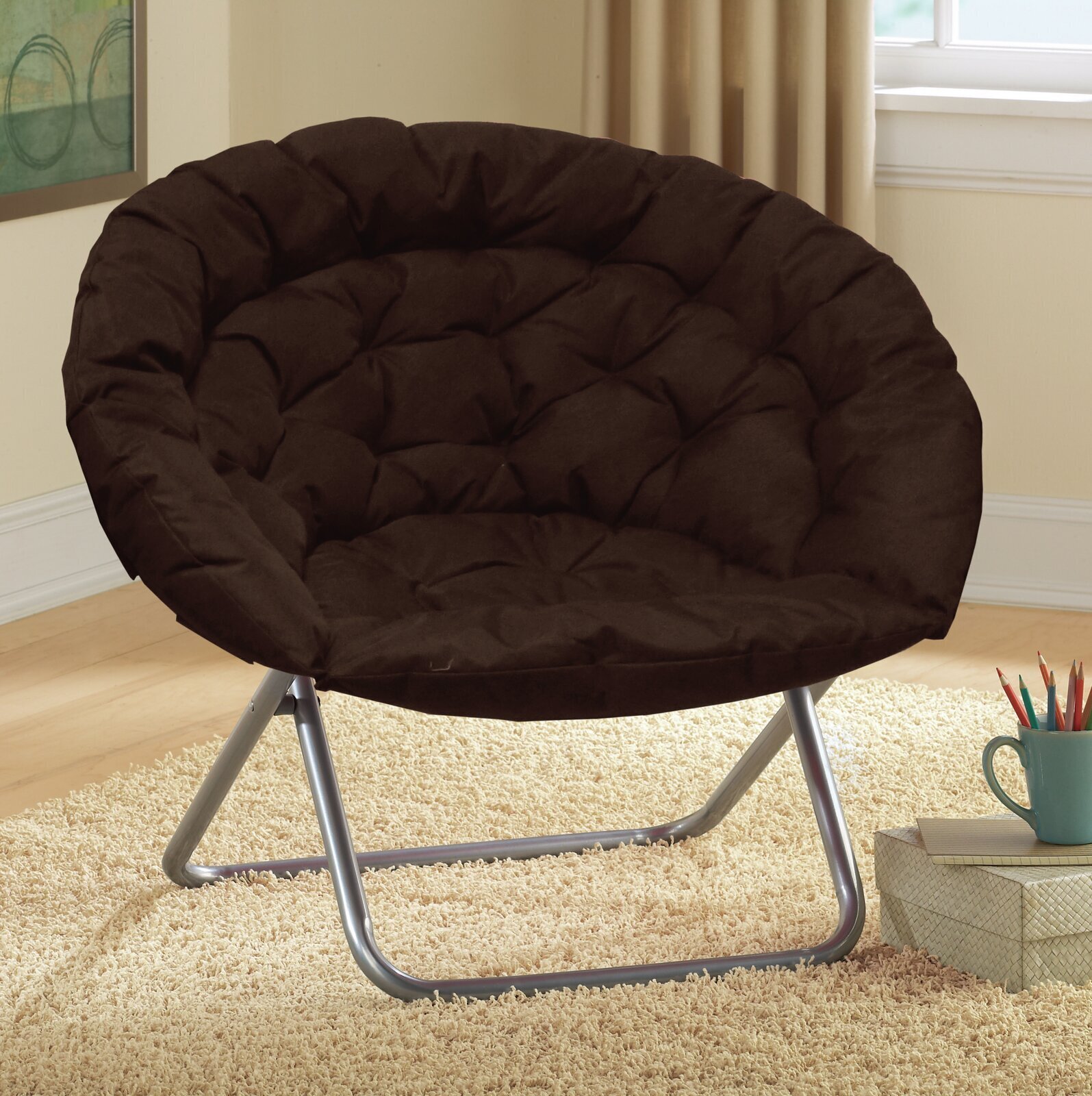 Oversized Folding Saucer Chair