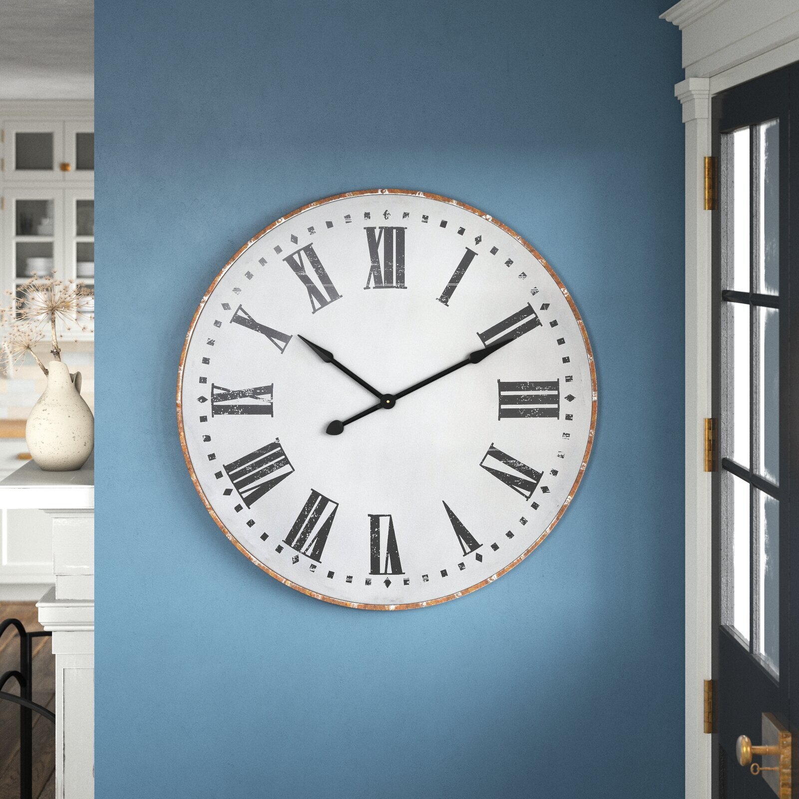 Oversized French wall clock