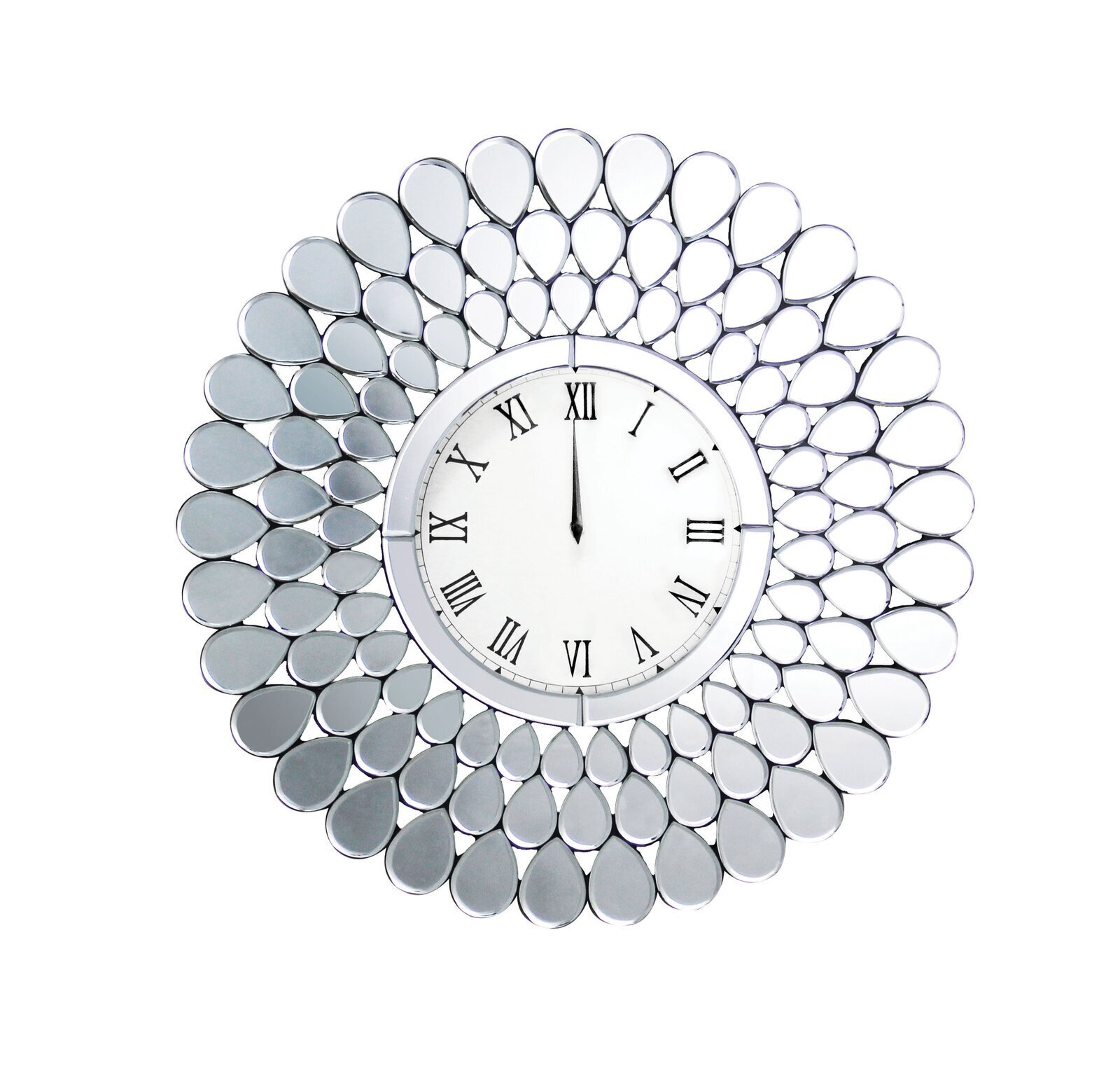 Oversized Glam Glass Clock