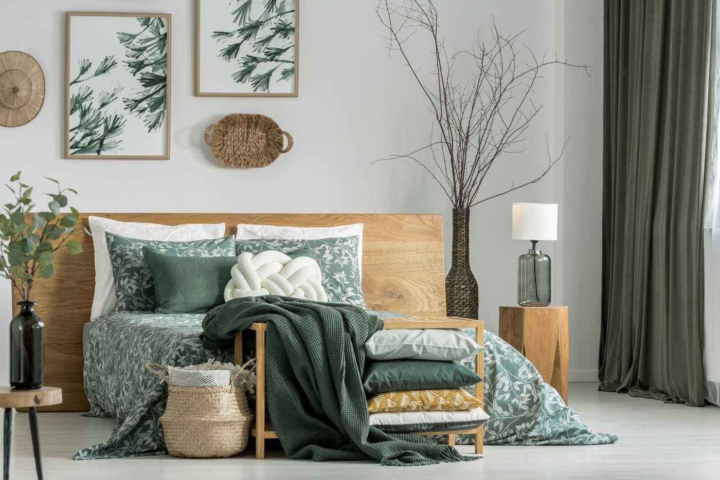 Pillows and blanket