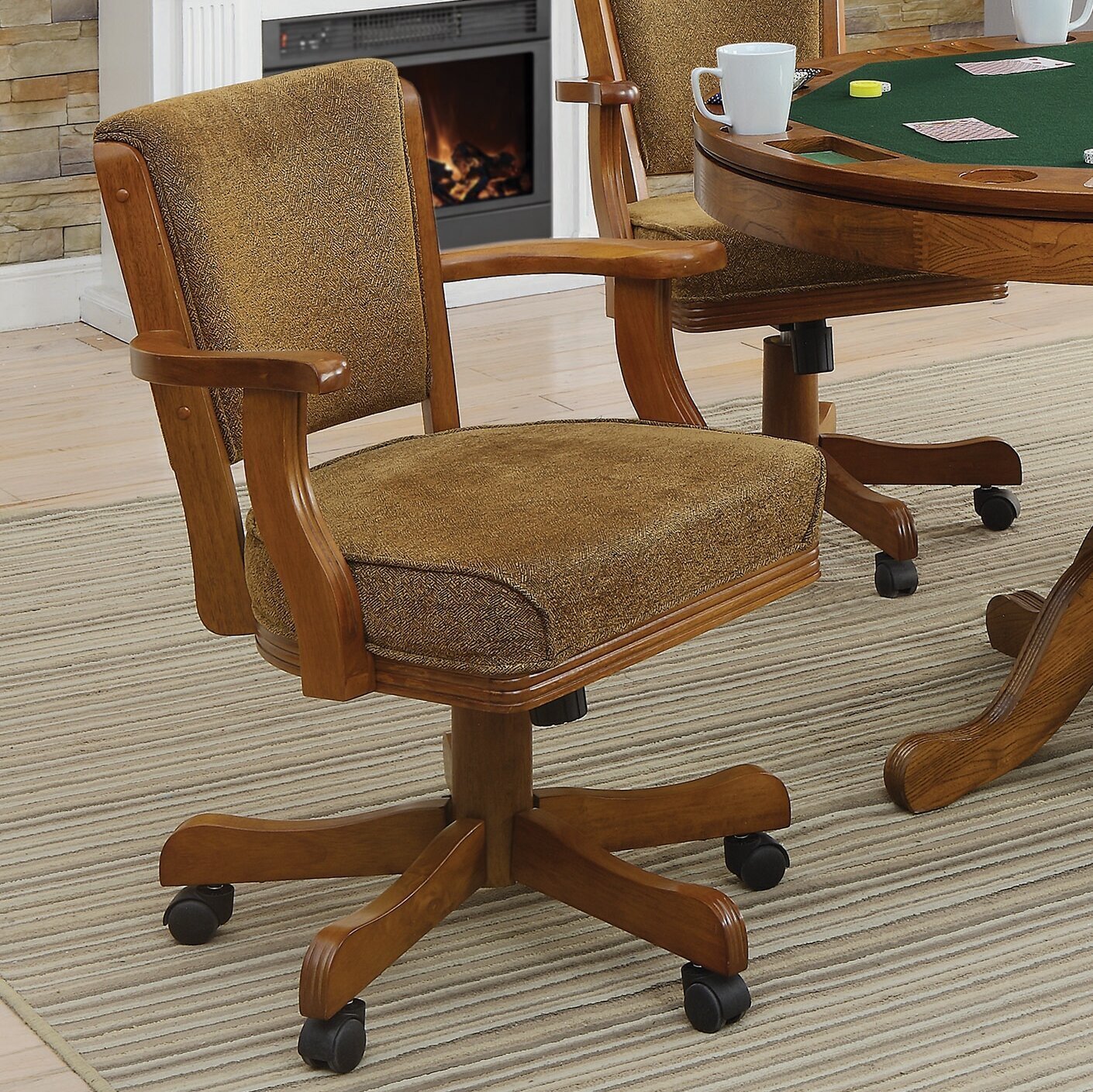 Plush Swivel Chair