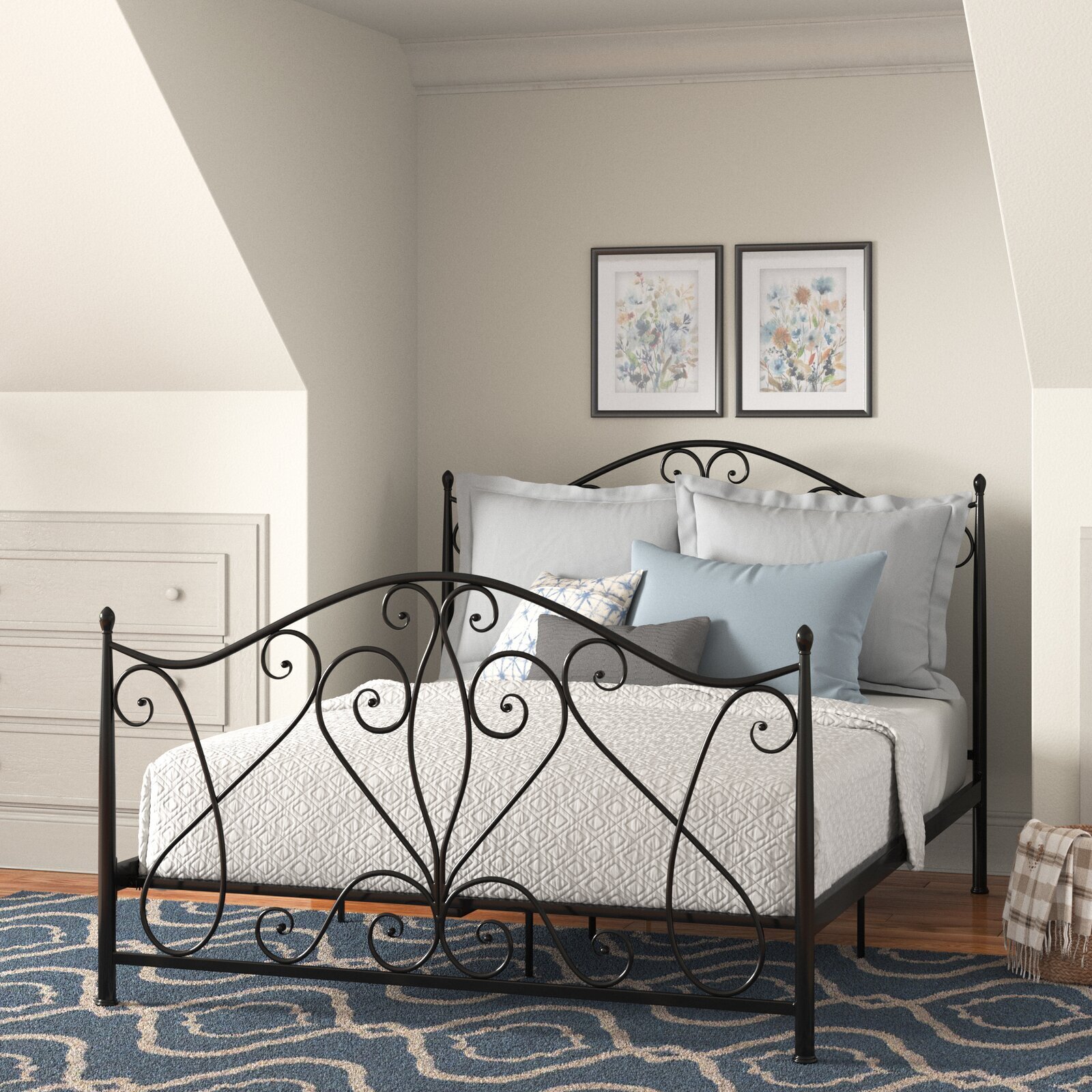 Powder coated Metal Bed Frame