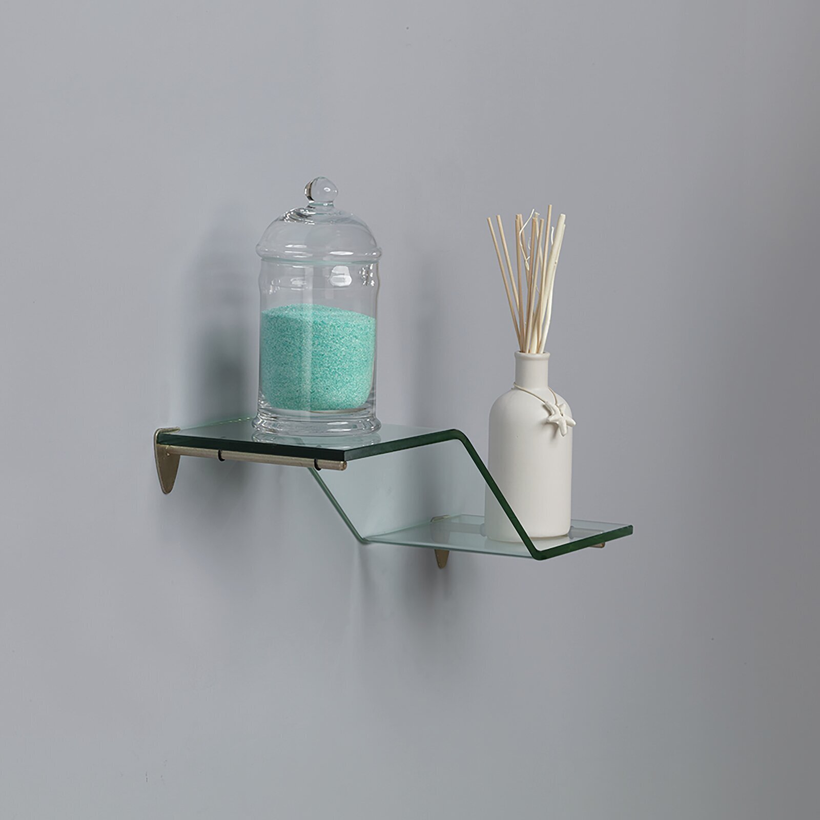 Quirky glass shelf 