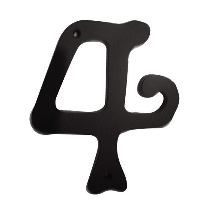 Quirky Zinc Metal House Number