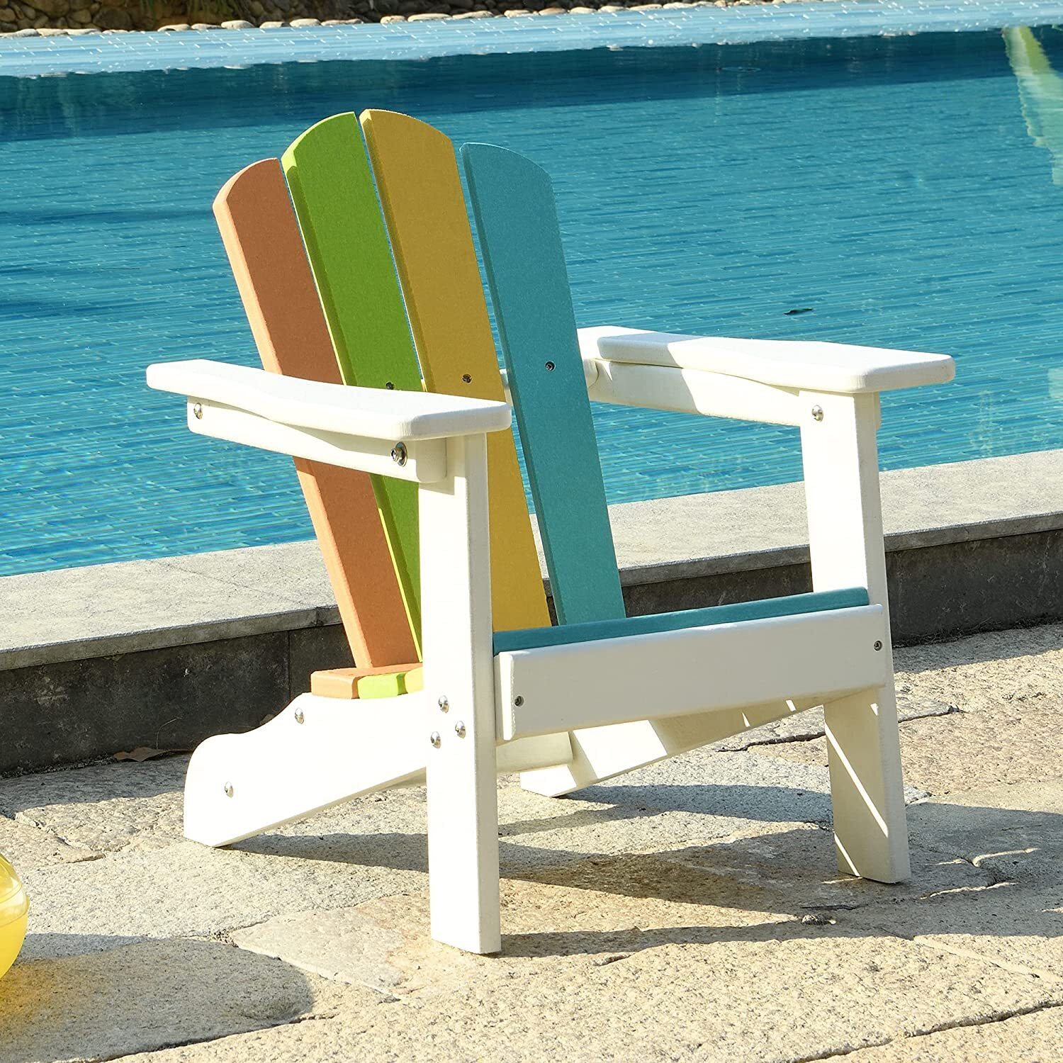 Rainbow kids Adirondack chair