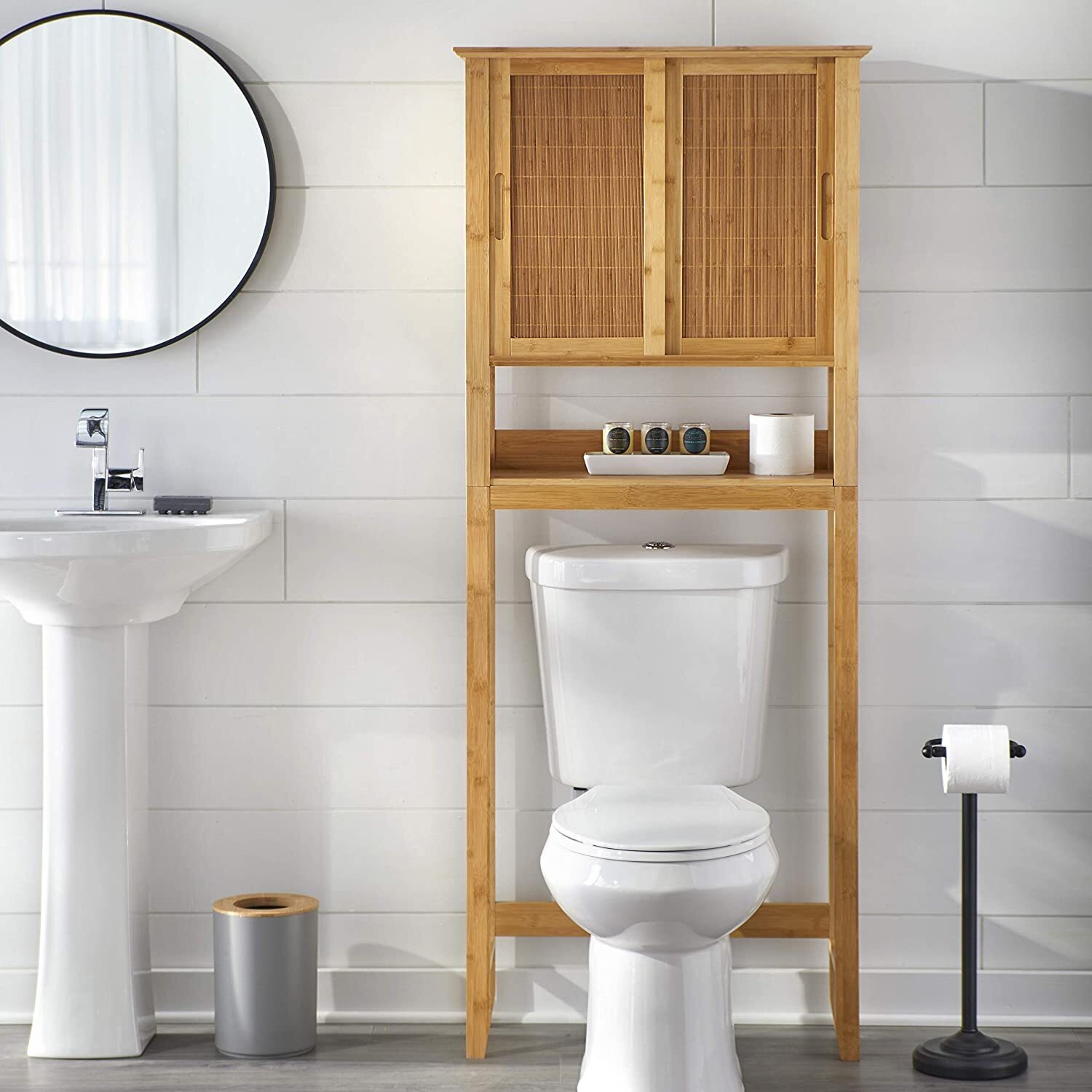 Rattan Bathroom Cabinet