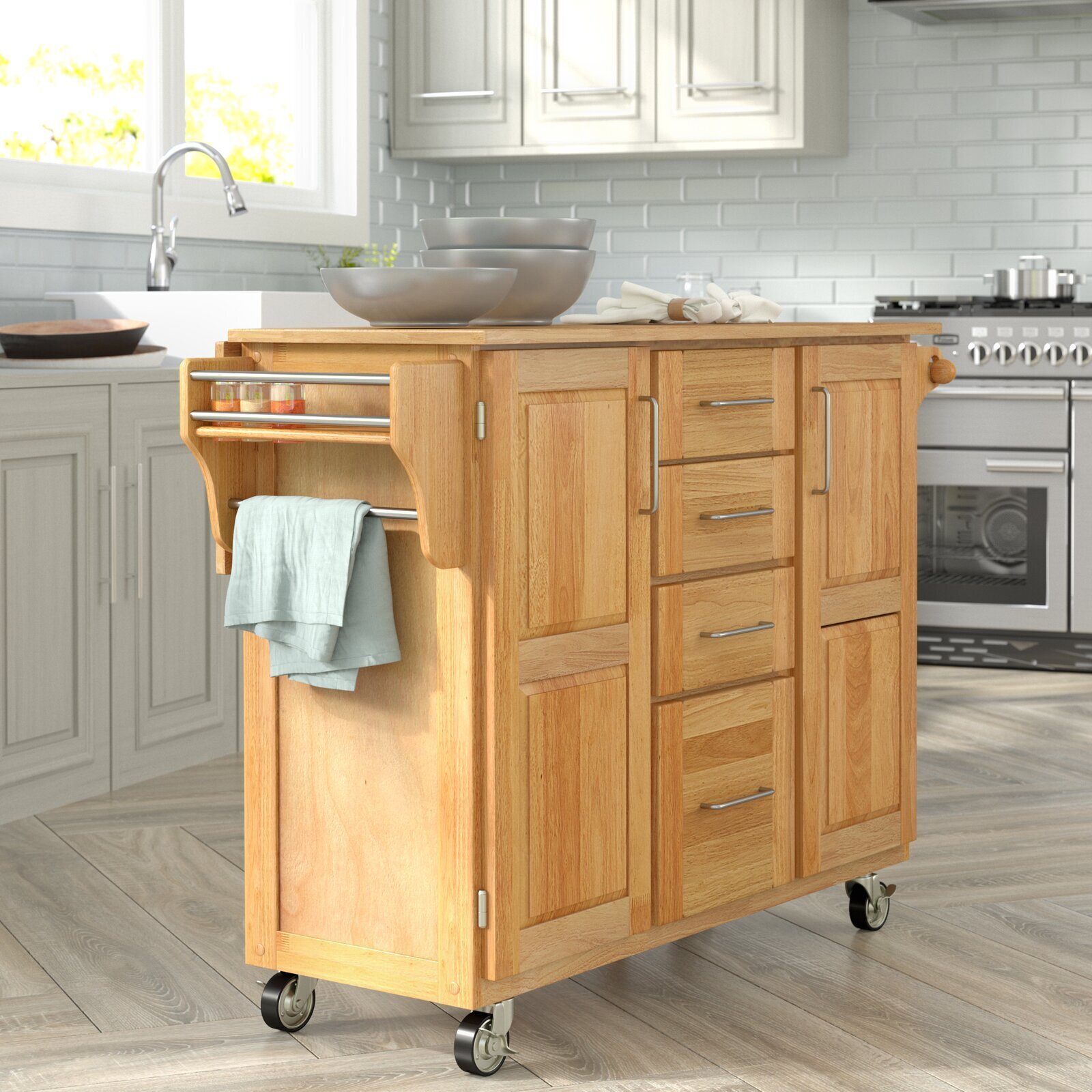 Rectangle Multipurpose Kitchen Cart