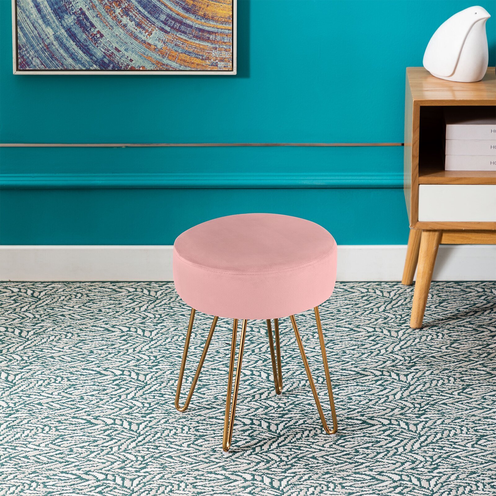 Retro Style Vanity Stool