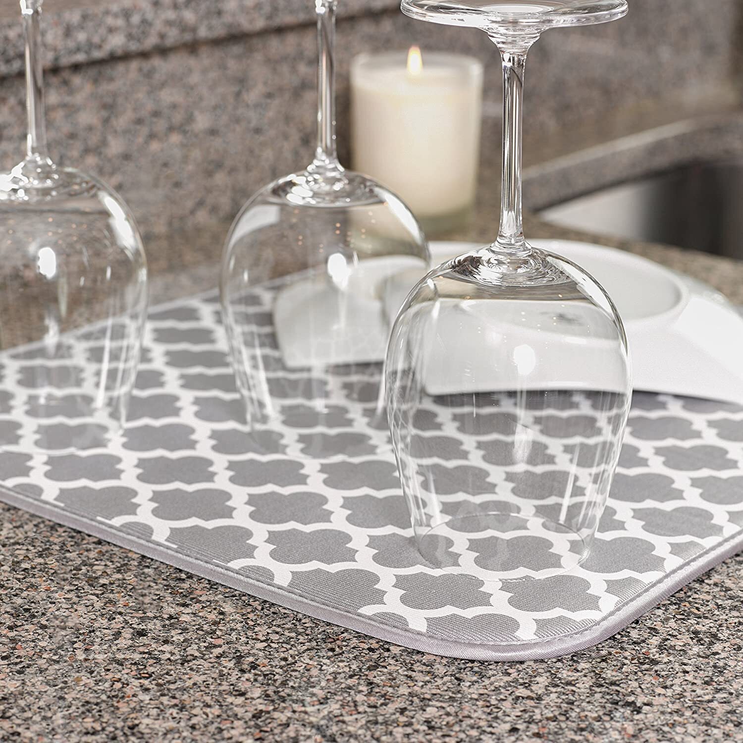 Reversible Dish Rack Drying Mat 