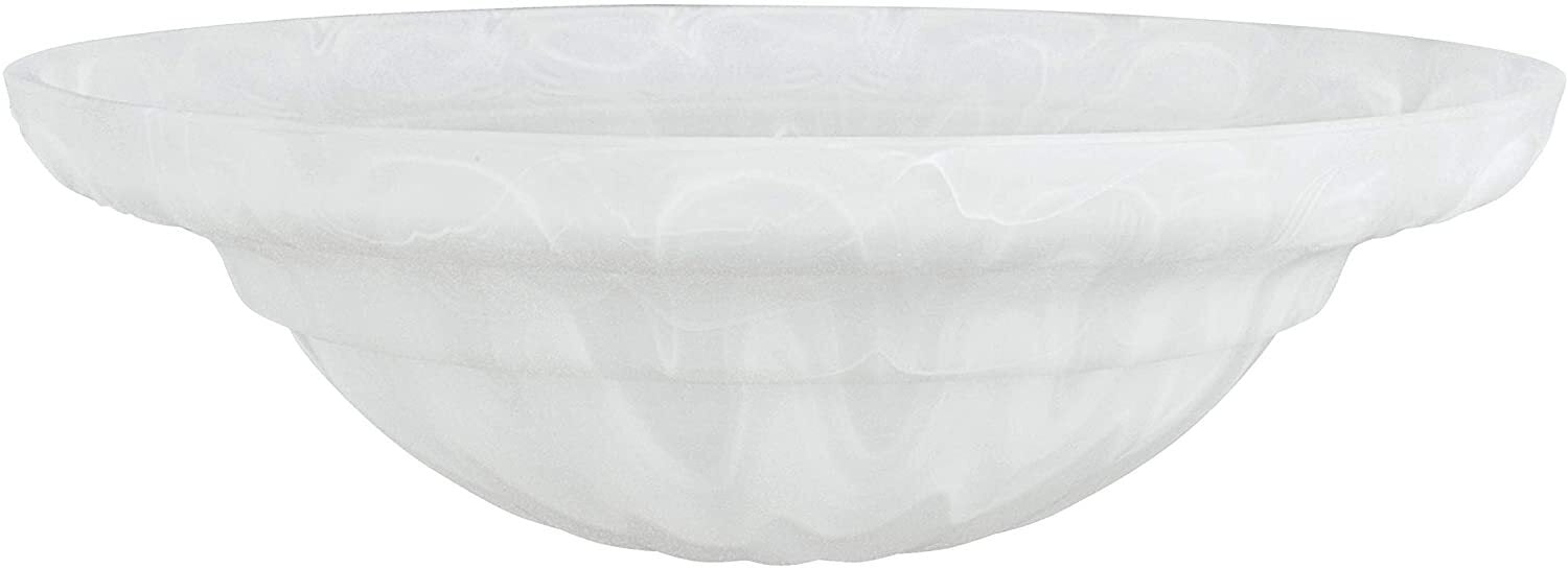 Ribbed Multi Tonal White Glass Shade