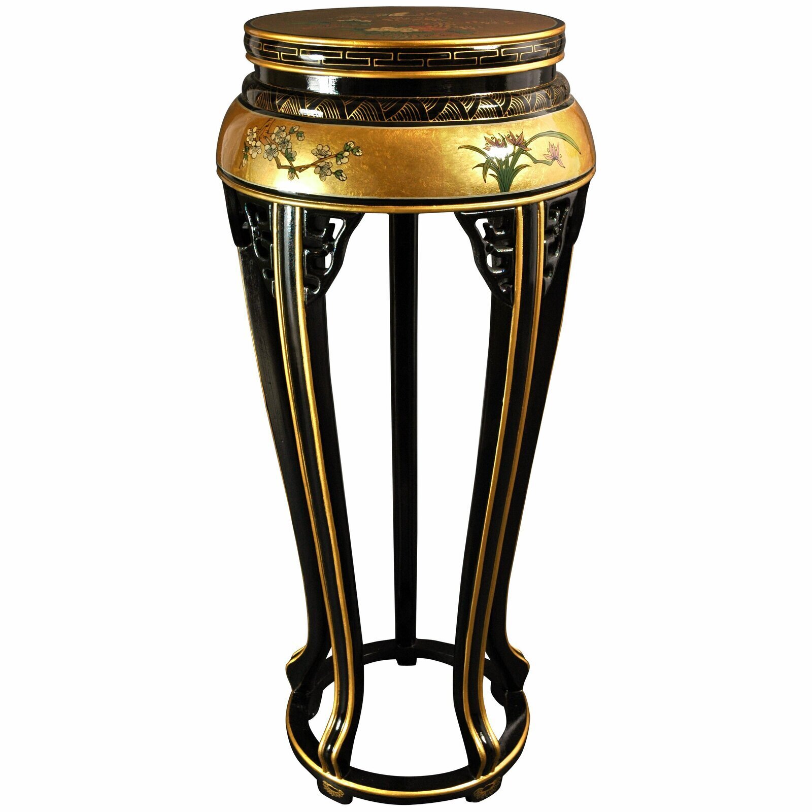 Round and Tall Pedestal Plant Stand
