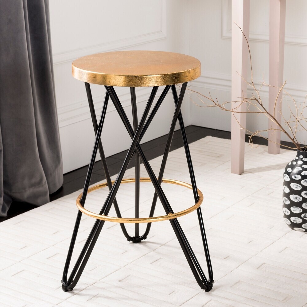 Round Wrought Iron Bar Stool