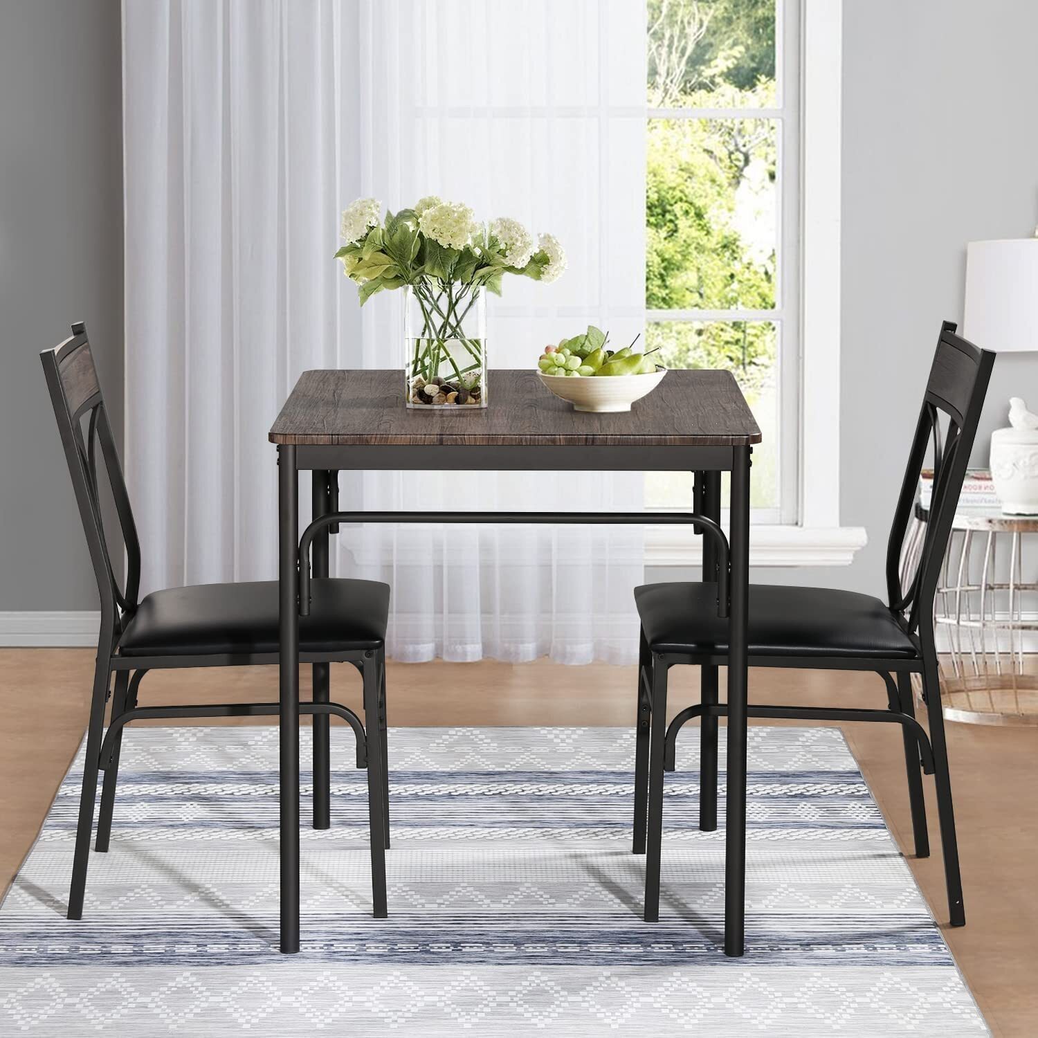 Rustic Brown Bistro Set