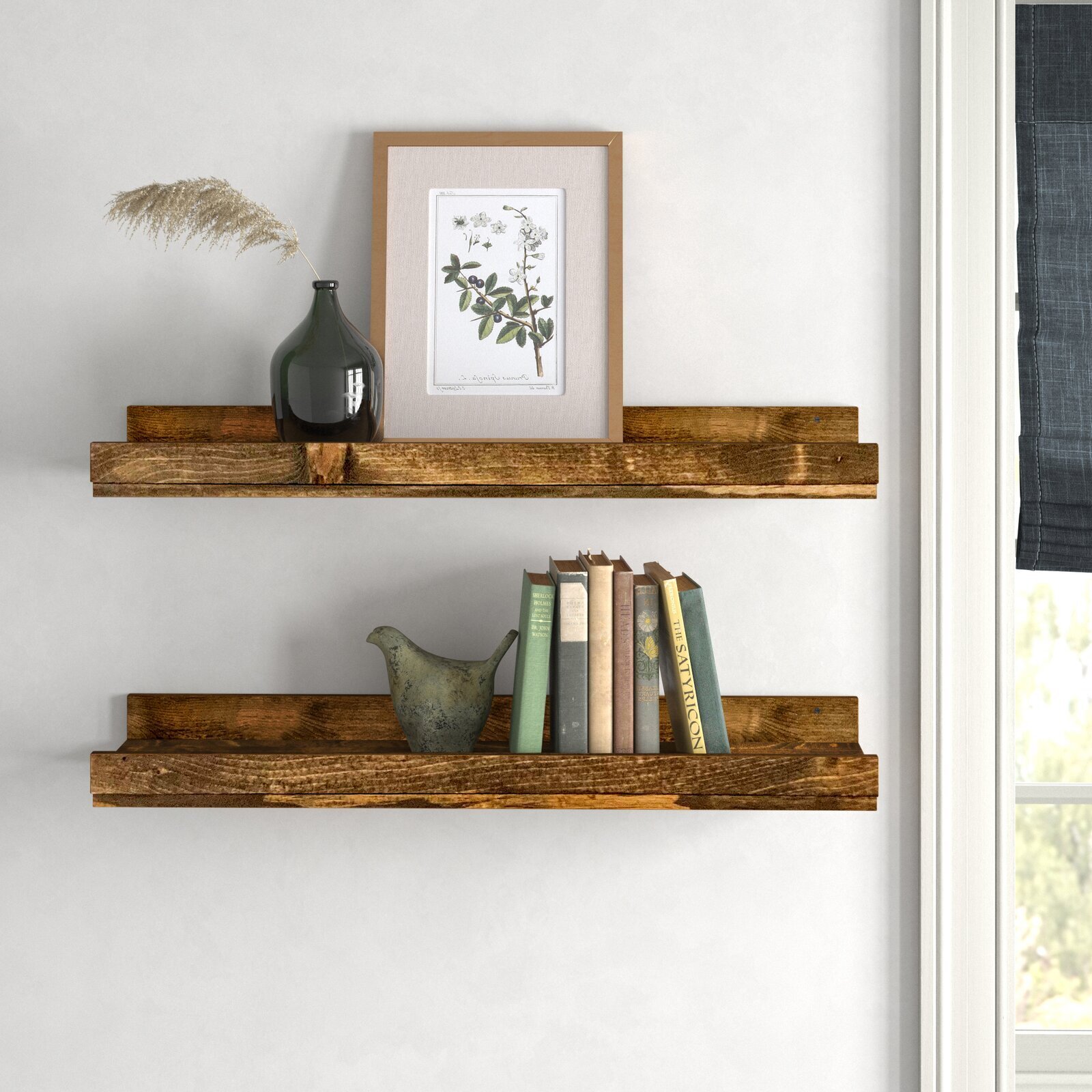 Rustic Floating Shelves