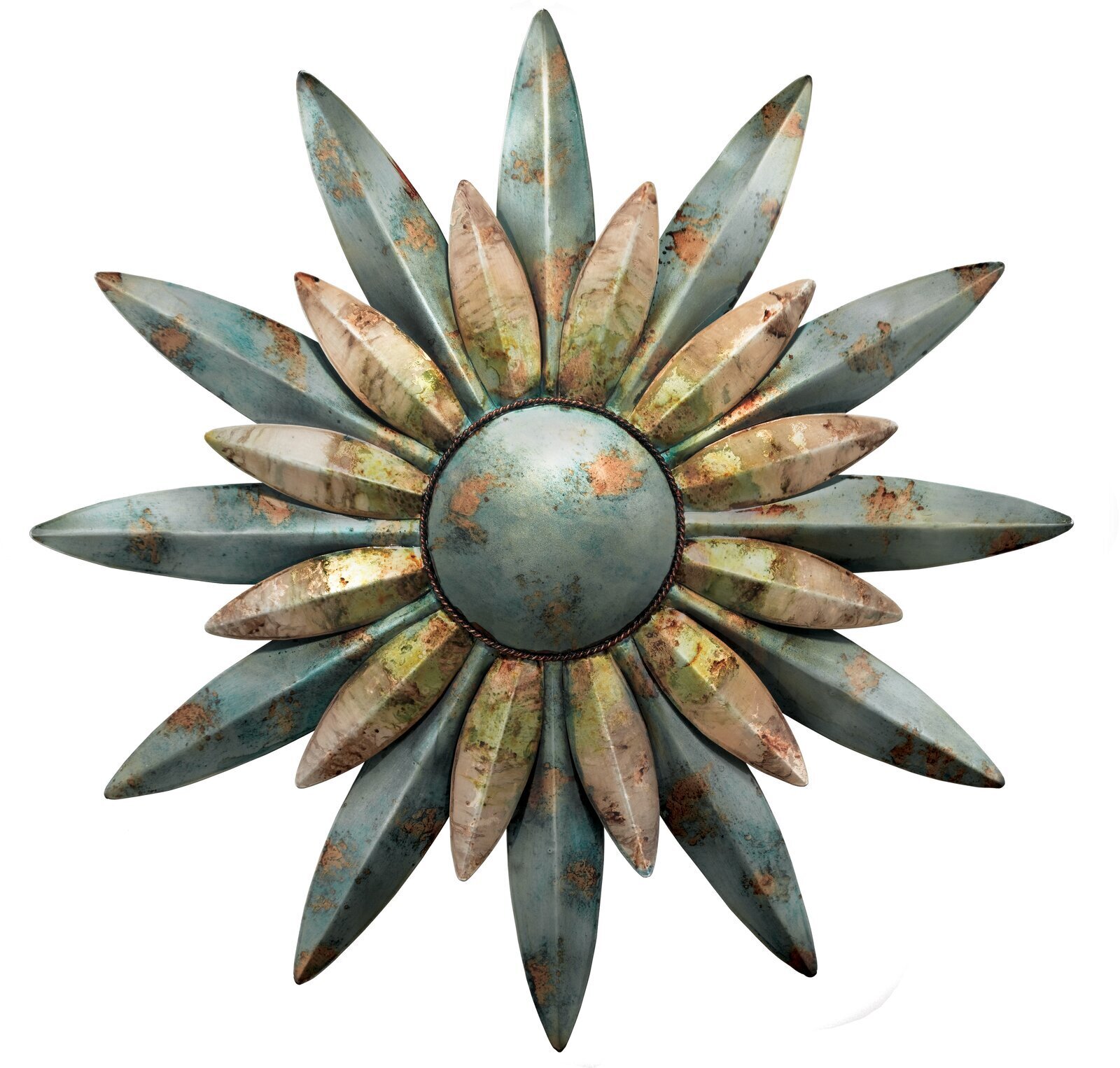 Rustic Metal Sunburst Wall Decor