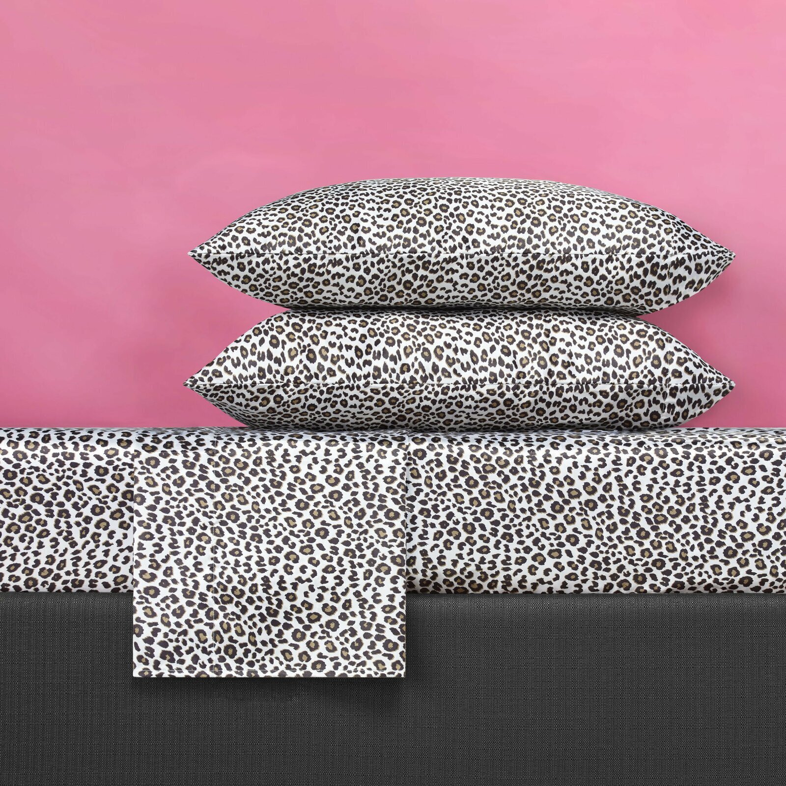 Satin Cheetah Print Bedding