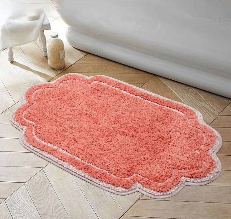 Scalloped Beautiful Bathroom Rug