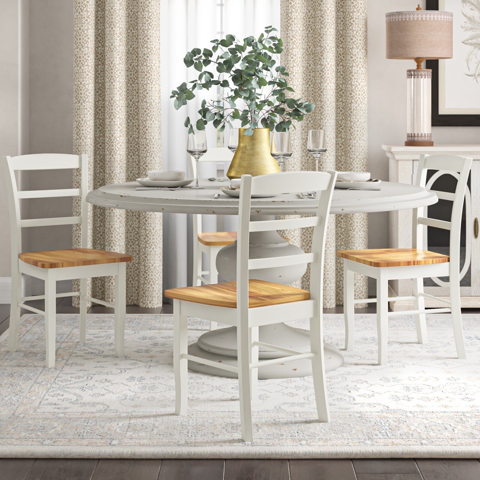 Scalloped Ladder Back Chair