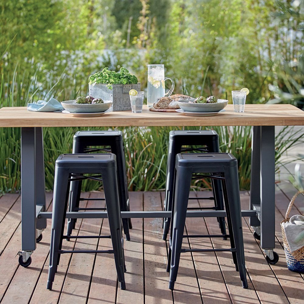 Set of 4 Stackable Heavy Duty Stools 