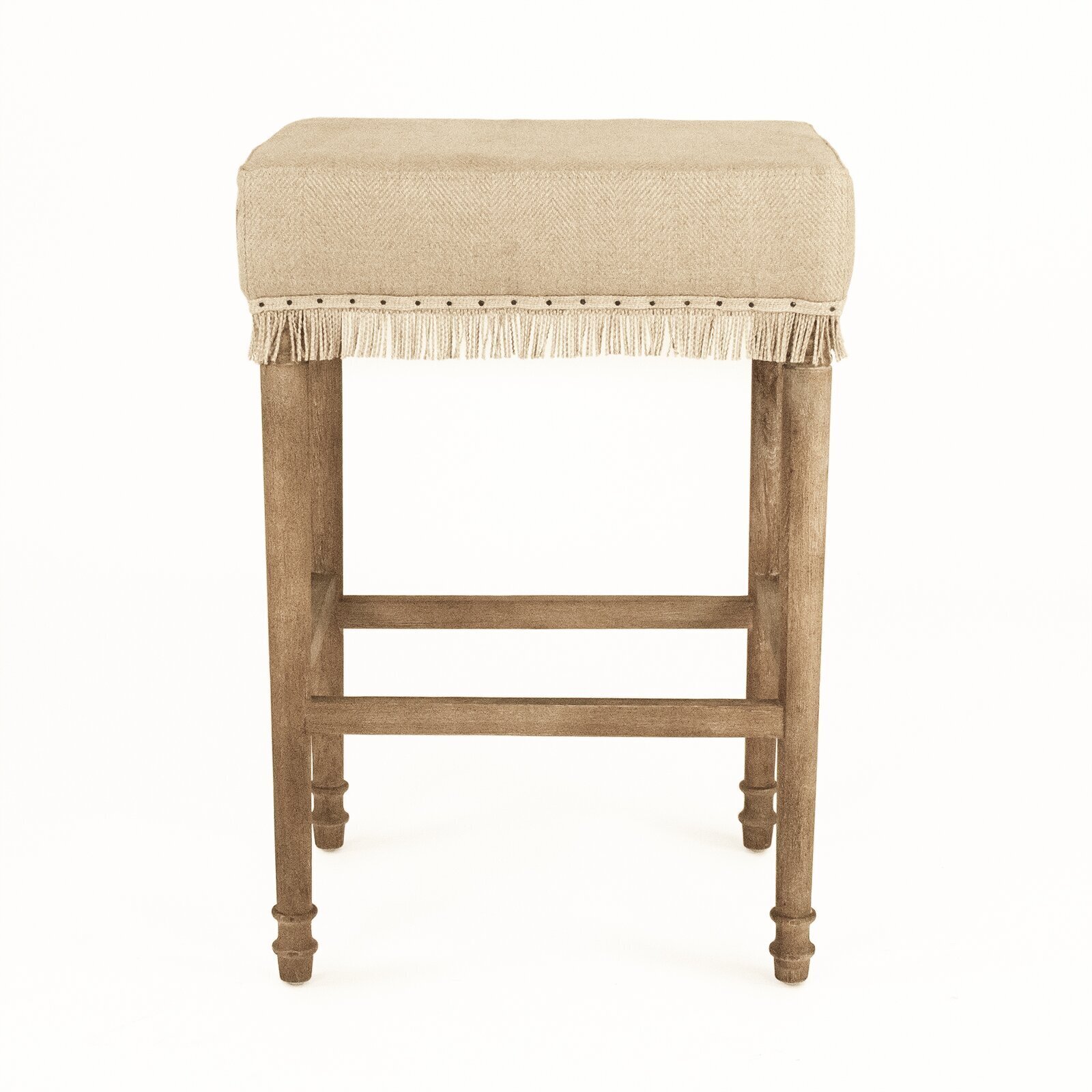 Shabby Chic Stool with Fray