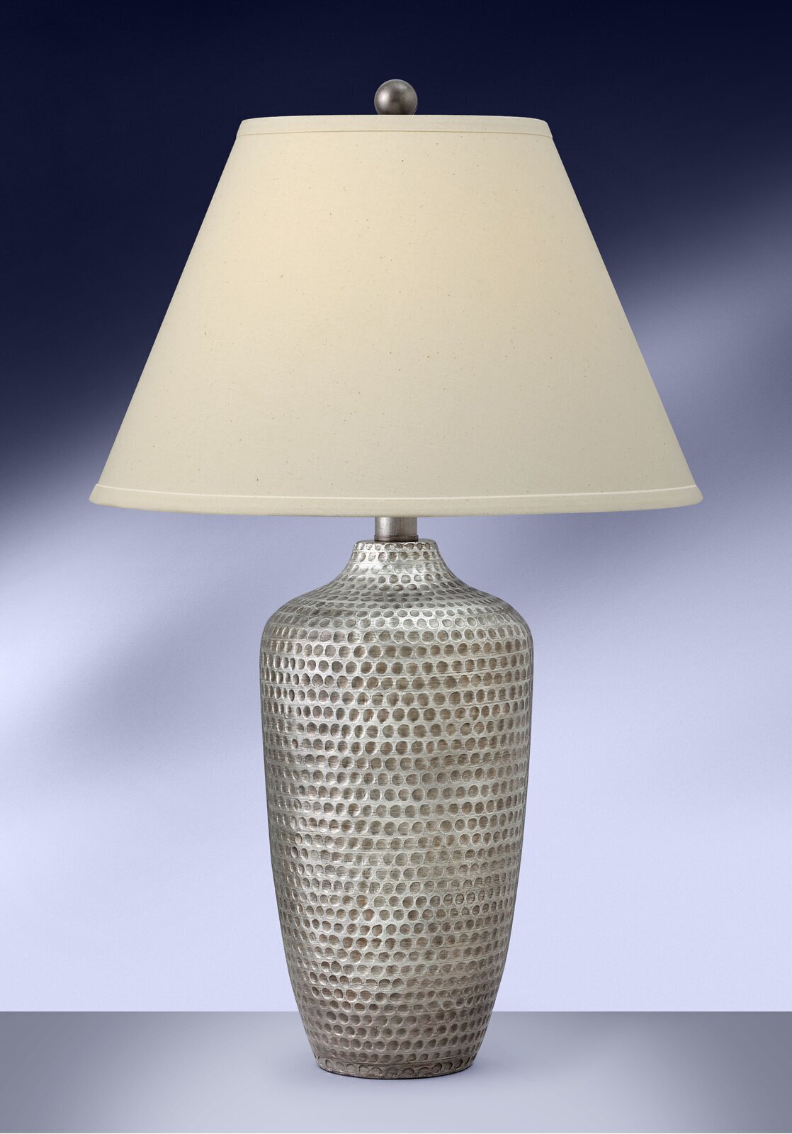 Silver table lamp