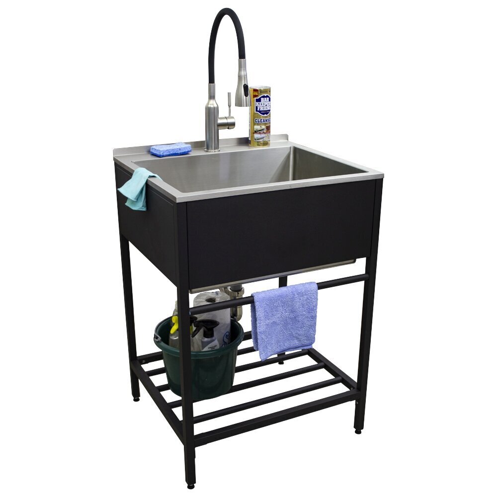 Simple and Compact Metal Sink Stand