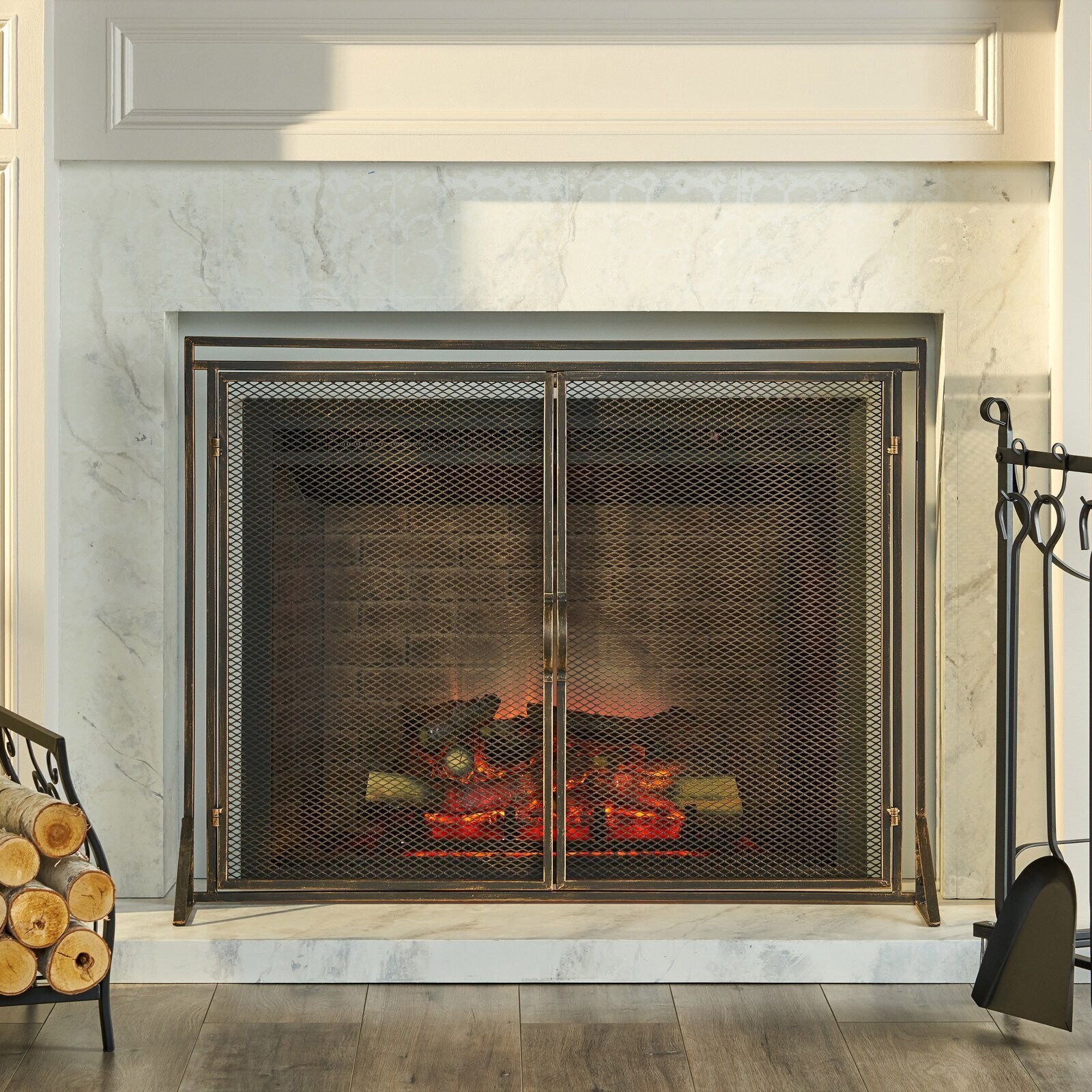 Simple Fireplace Screen