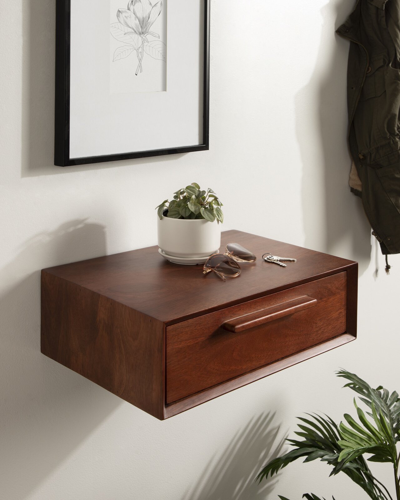 Floating Shelf With Drawer