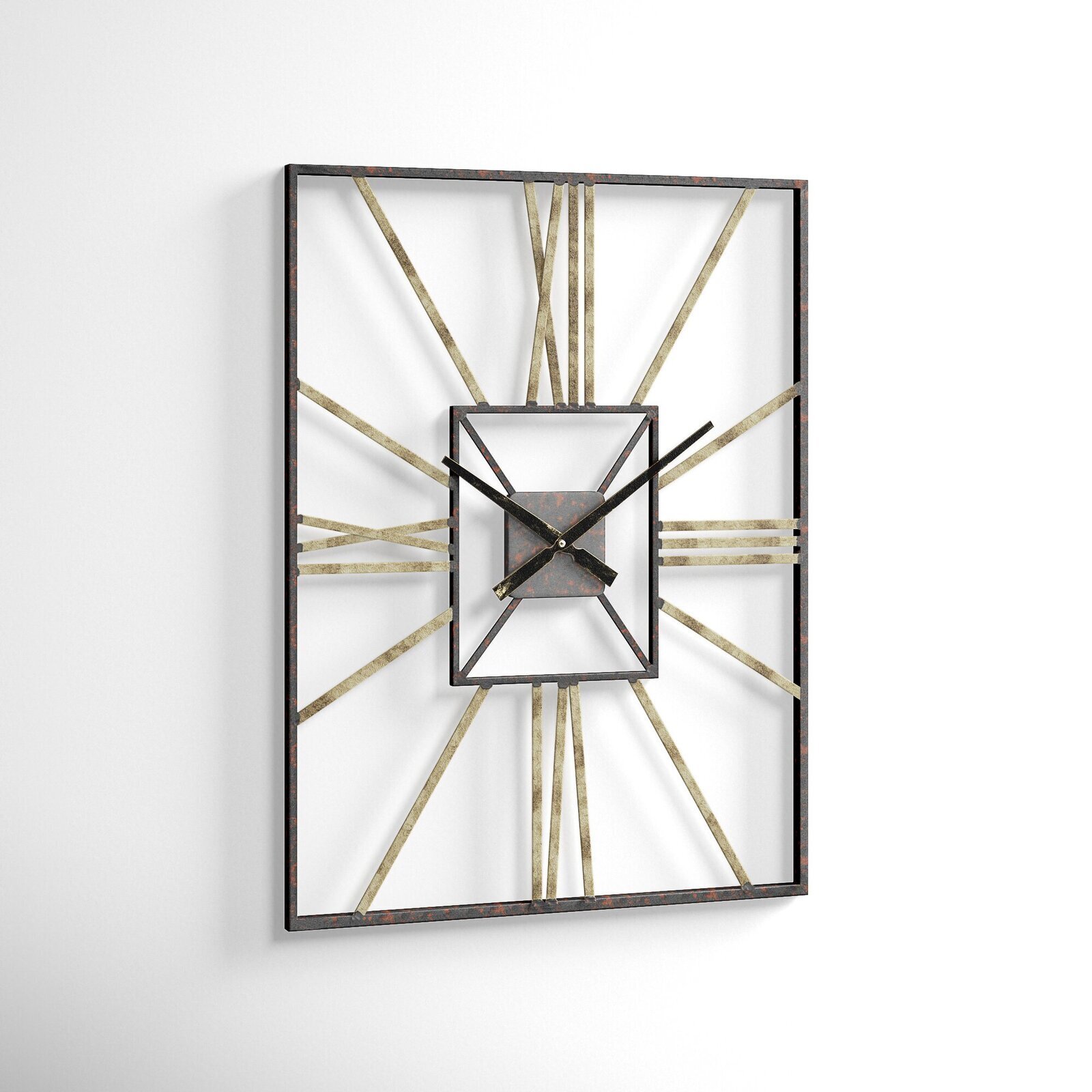 Skeleton retro wall clock