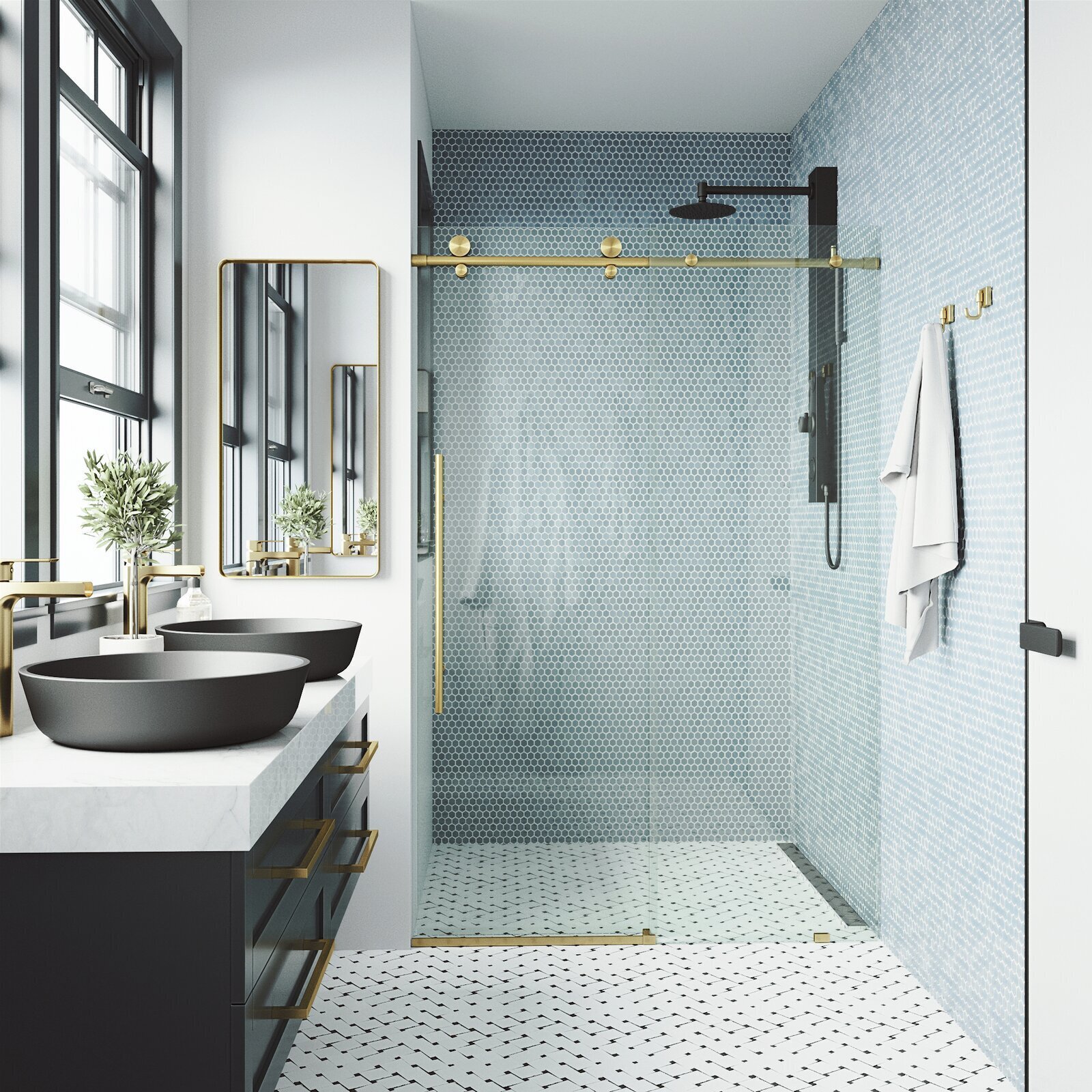 Sliding Frameless Shower Door