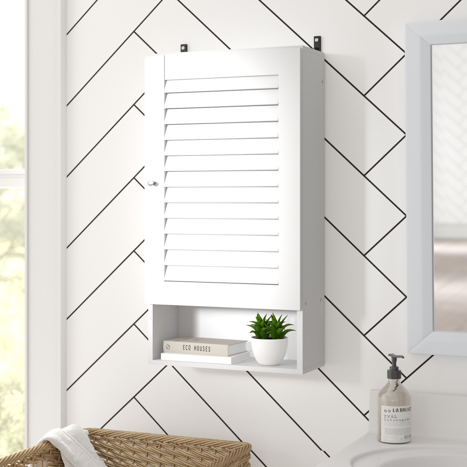 Slim Lightweight Bathroom Wall Cabinet 