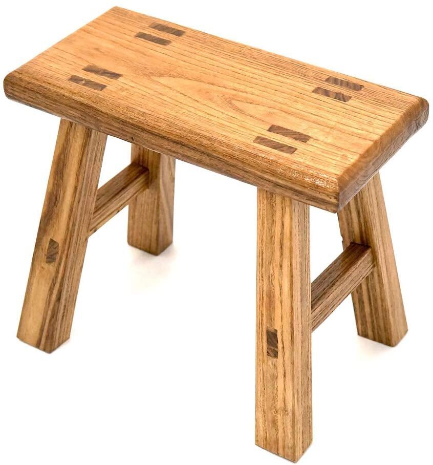 Small Hardwood Footstool