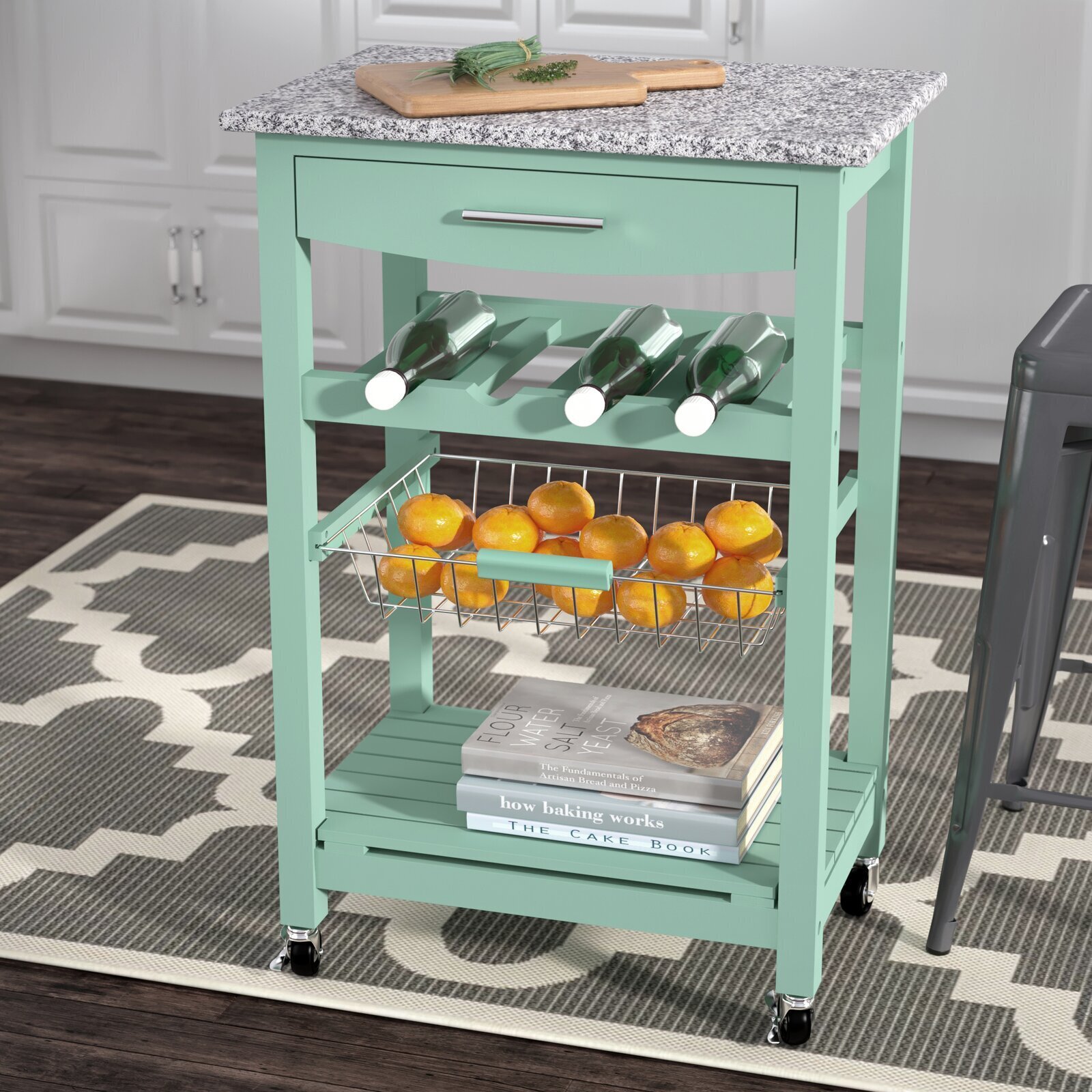Small island cabinet with drawers