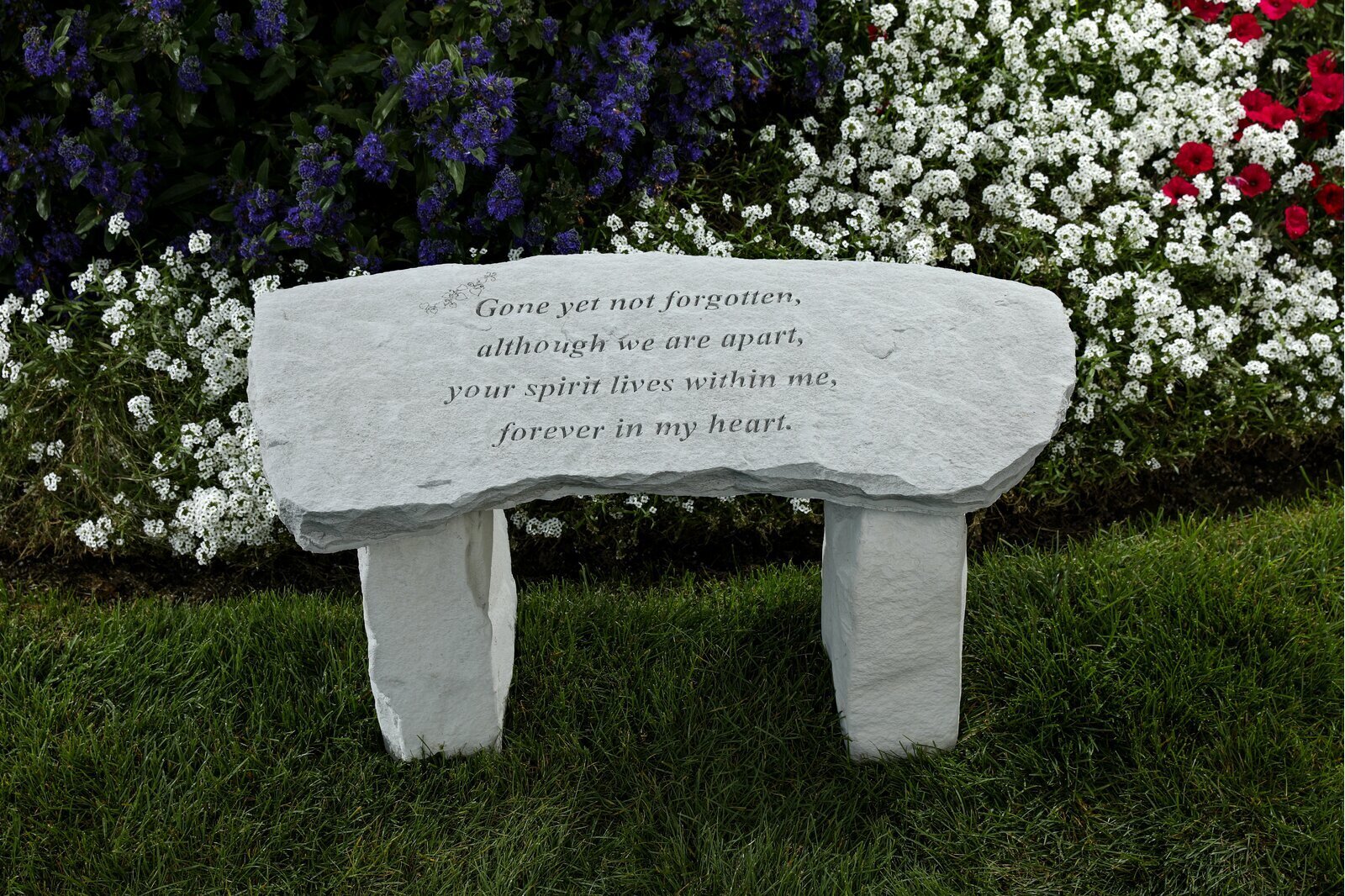 Small Urban Light Grey Memorial Bench 