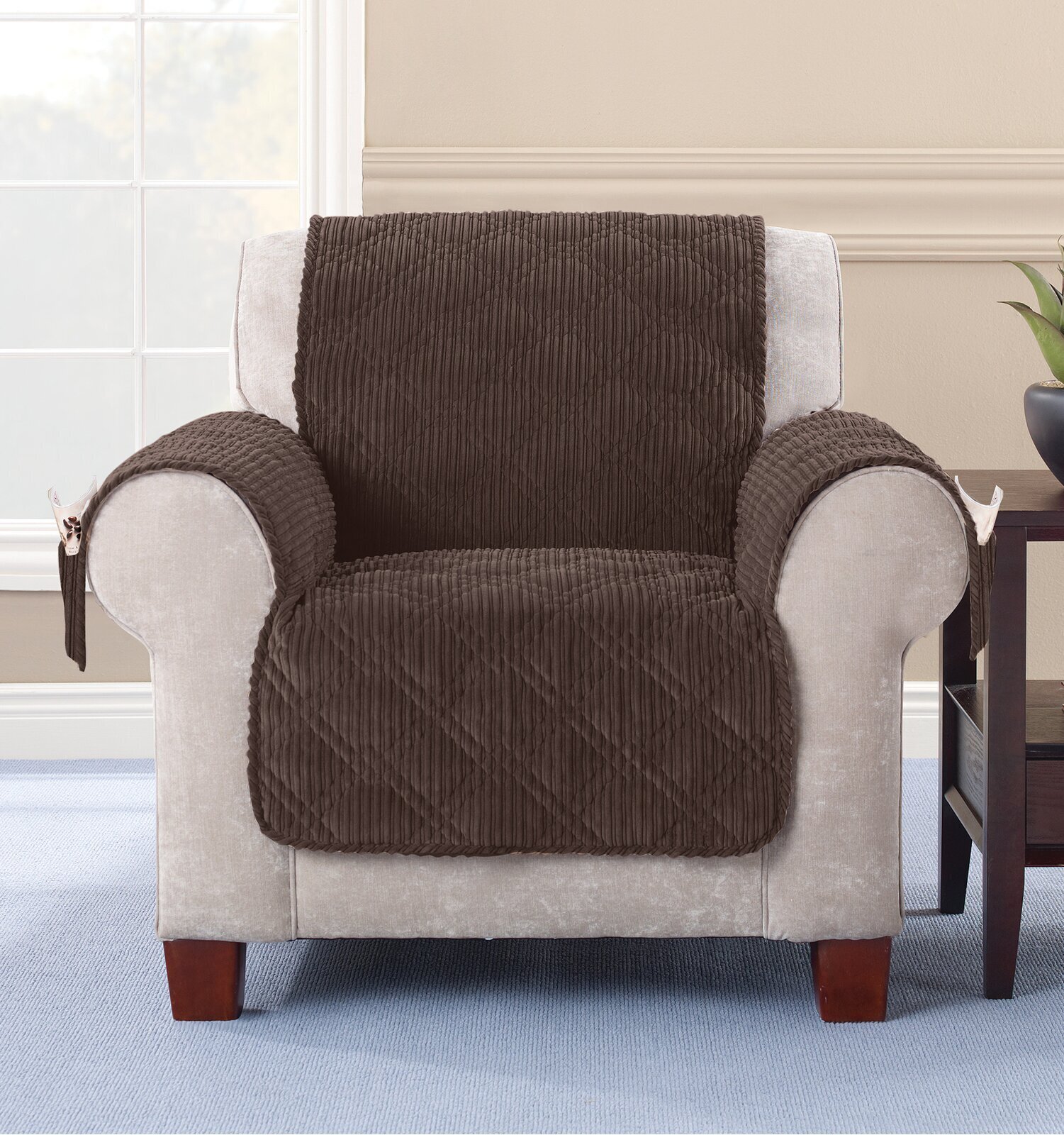 Soft Chocolate Coloured Slipcover 