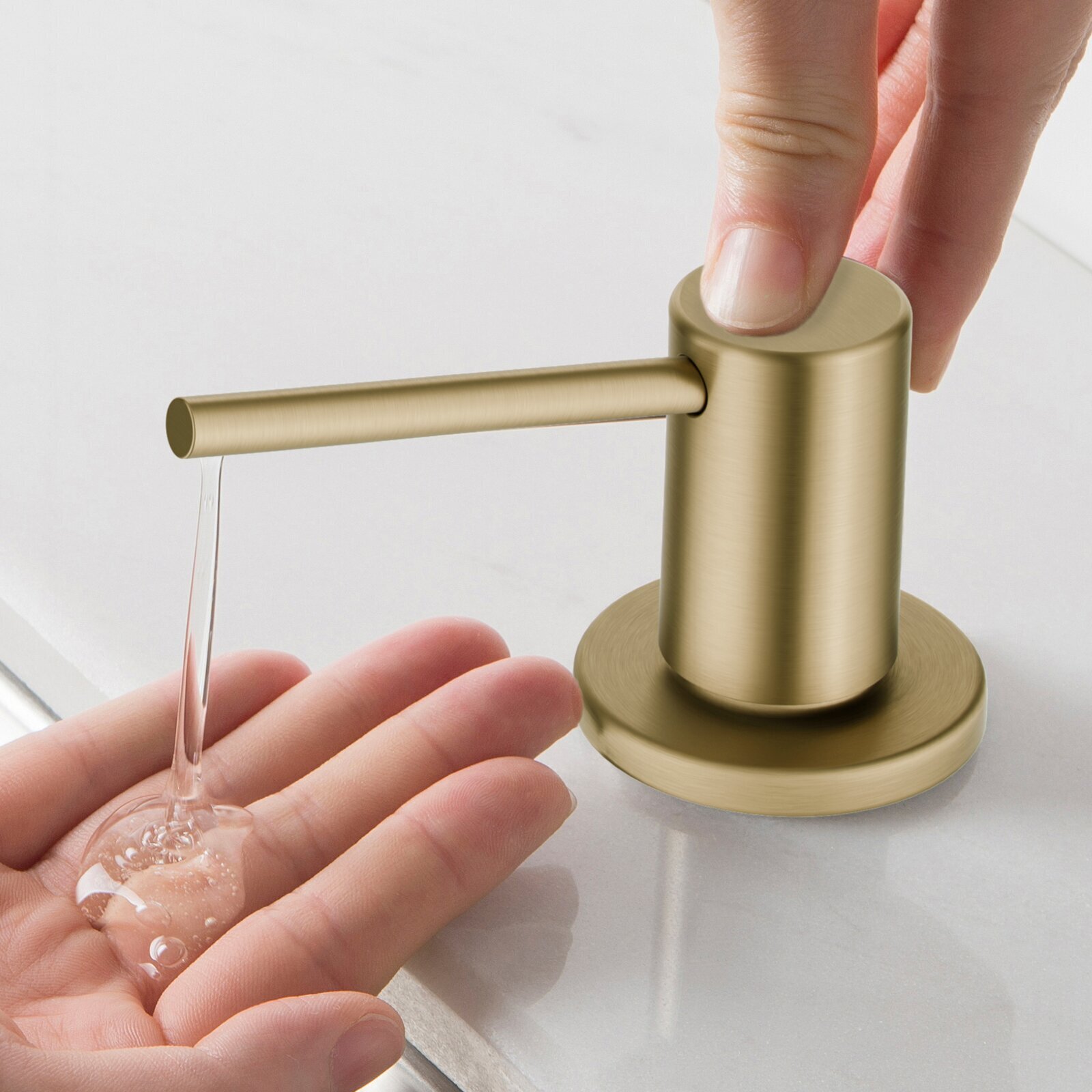 Solid Brass Kitchen Soap Dispenser