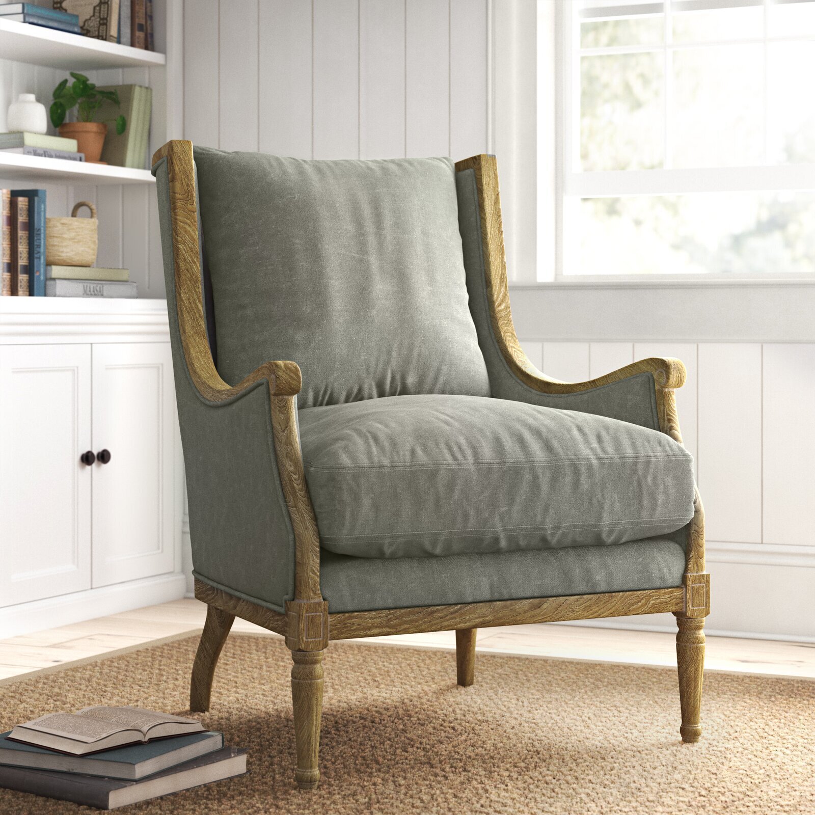 Solid Wood Armchair