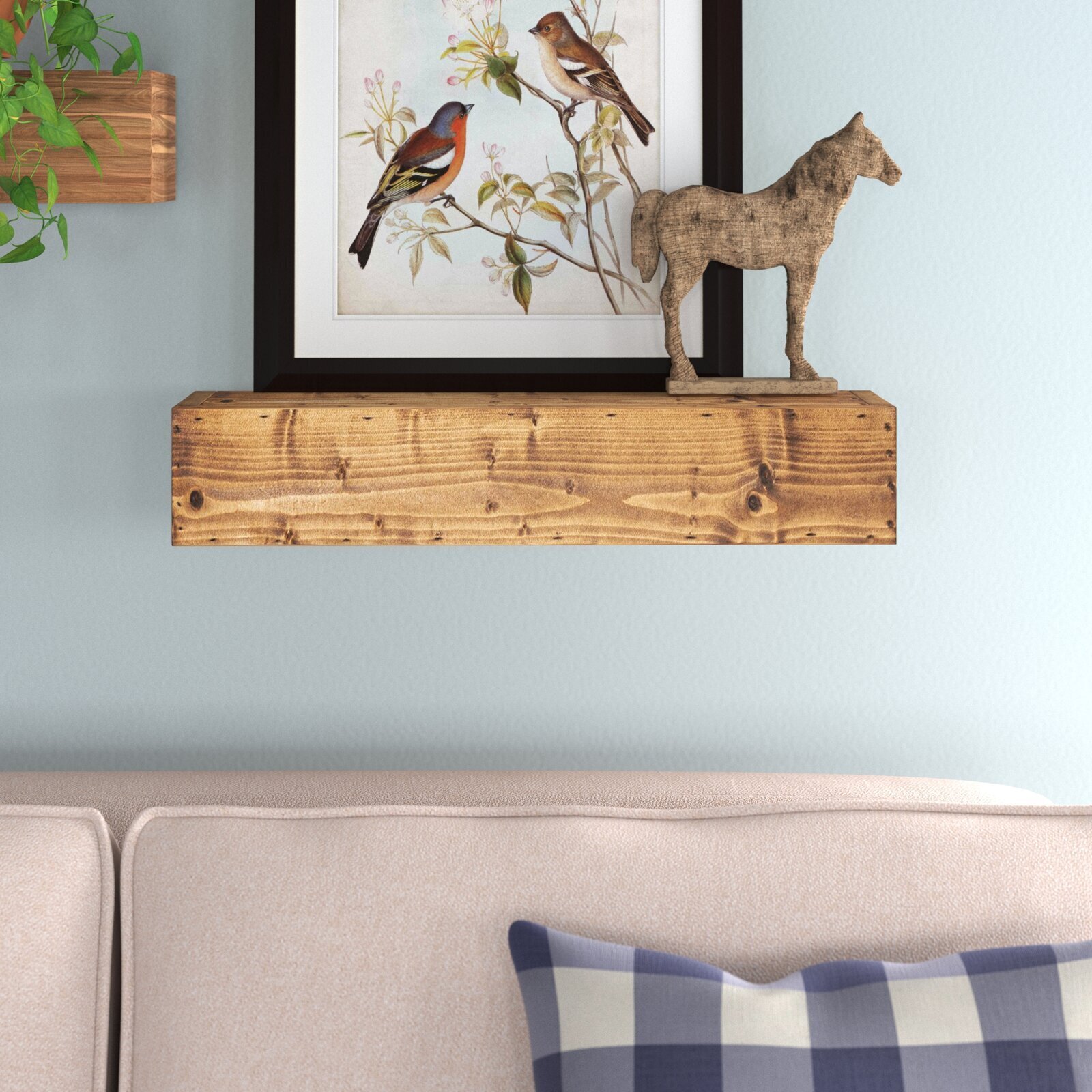 Solid Wood Floating Shelf