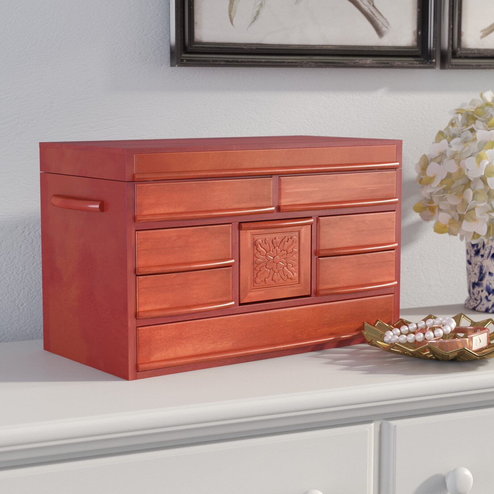 Solid Wood Jewelry Box 