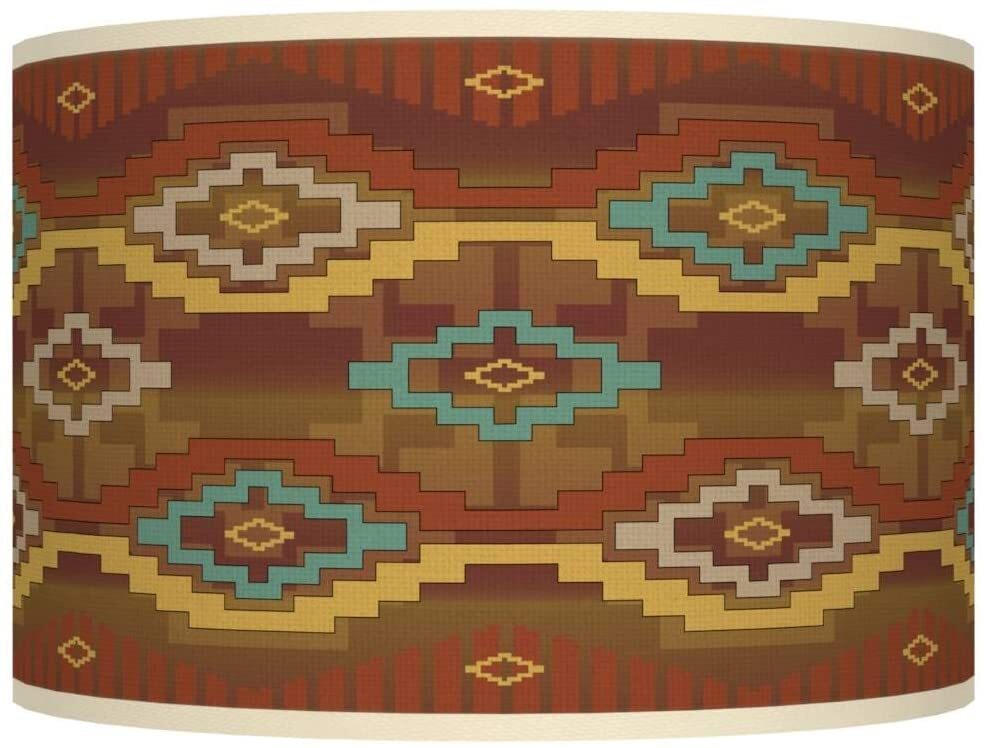 Southwest lamp shades in earthy tones