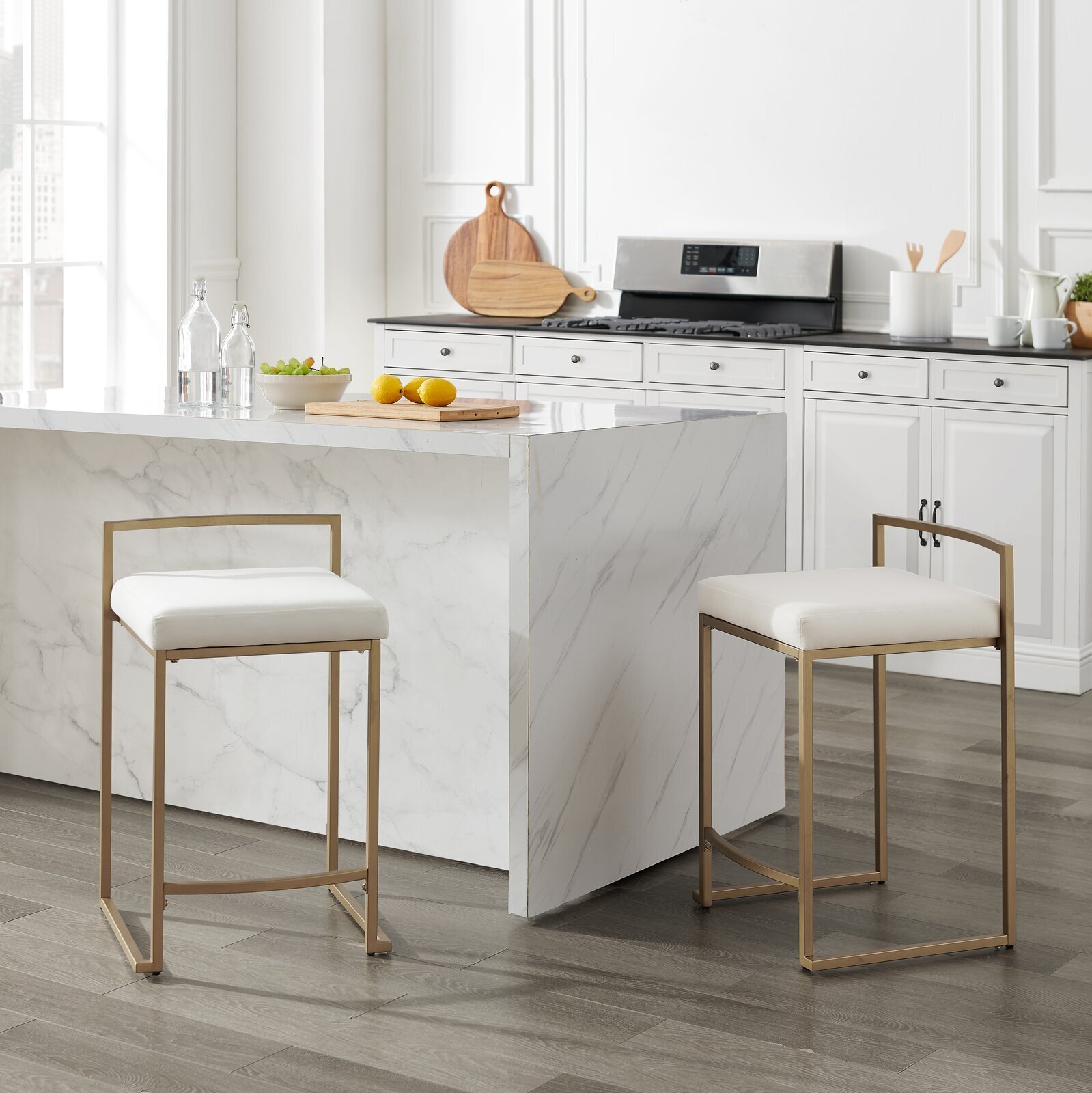 Metal Square Bar Stools